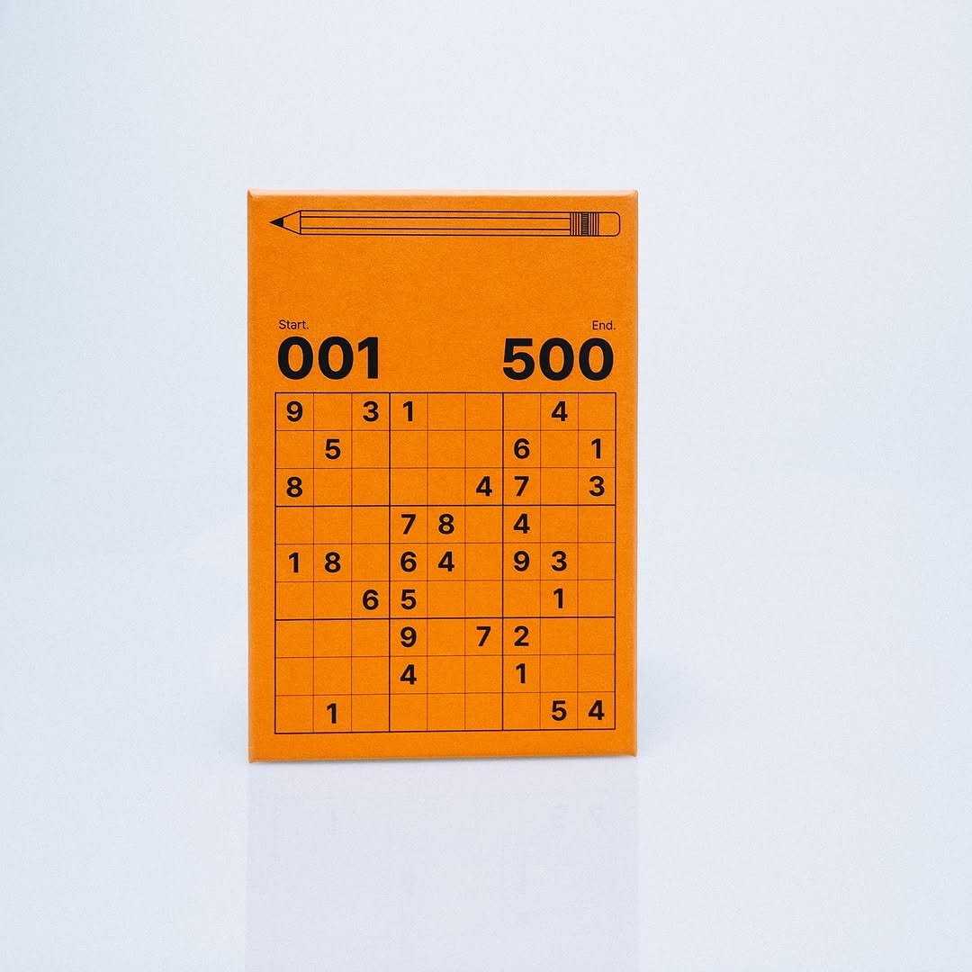 Photo shared by 아인서점 on July 13, 2025 tagging @thesudoku_co_kr. May be an image of matchbook, calendar, crossword puzzle, ruler and text that says 'End, 500 9 Start 001 3 1 5 8 4 6 4 1 3 7 7 4 4 8 8 4 1 8 9 6 6 5 9 3 1 72 2 7 1 5 4 1 4'.