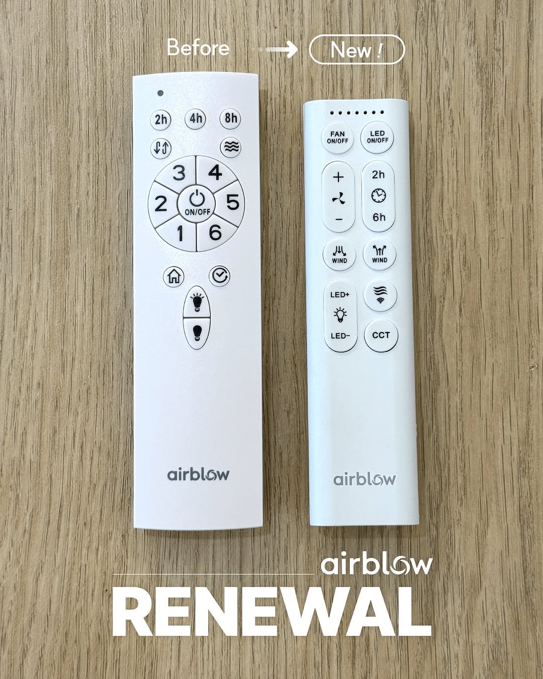 airblow_official 게시물 이미지: .
에어블로우가 뛰어난 기능성에 
인체공학적 설계를 더해
한층 진화한 신형 리모컨을...