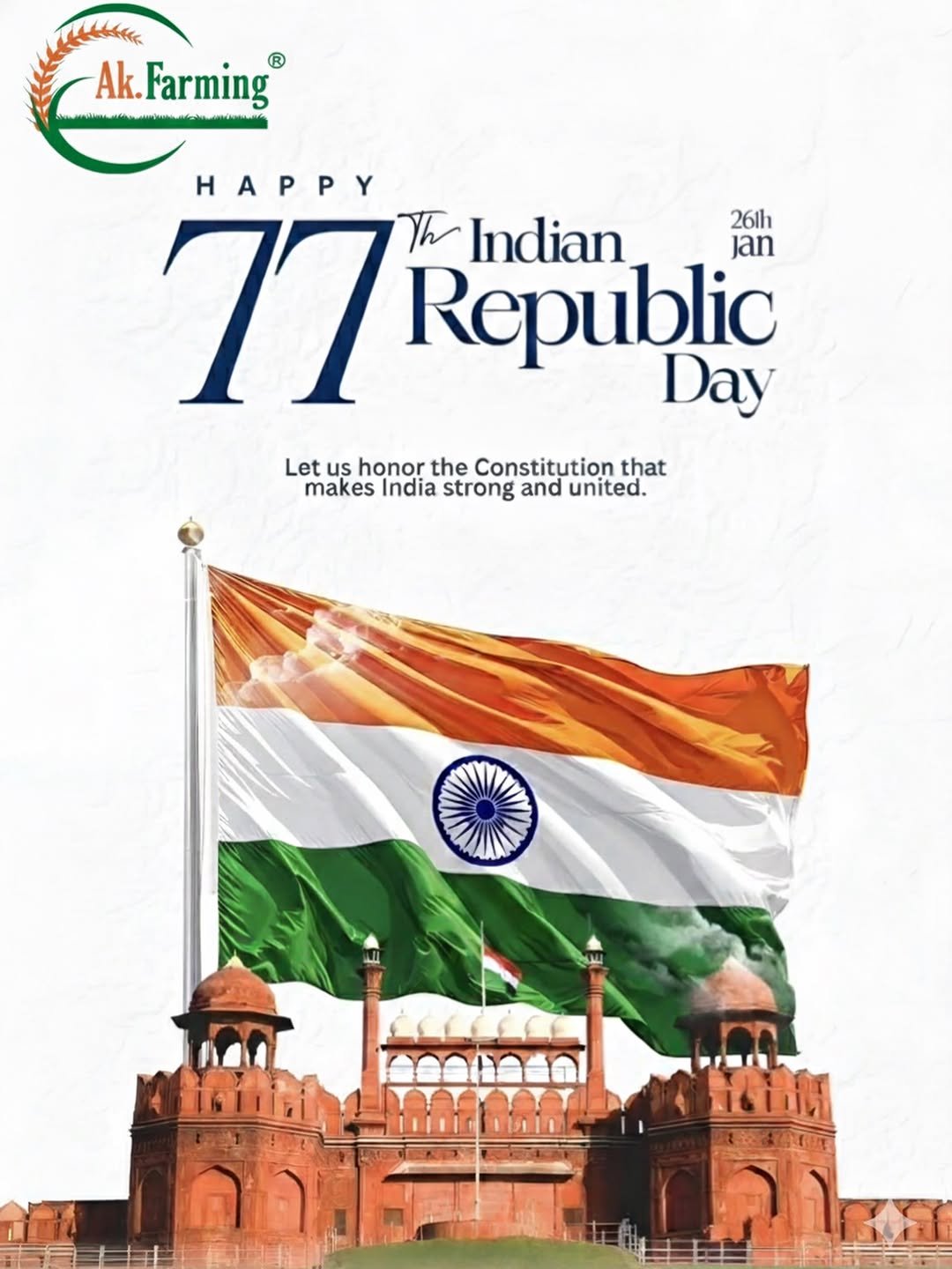 ak._farming 게시물 이미지: Happy Republic day ❤️🇮🇳🇮🇳