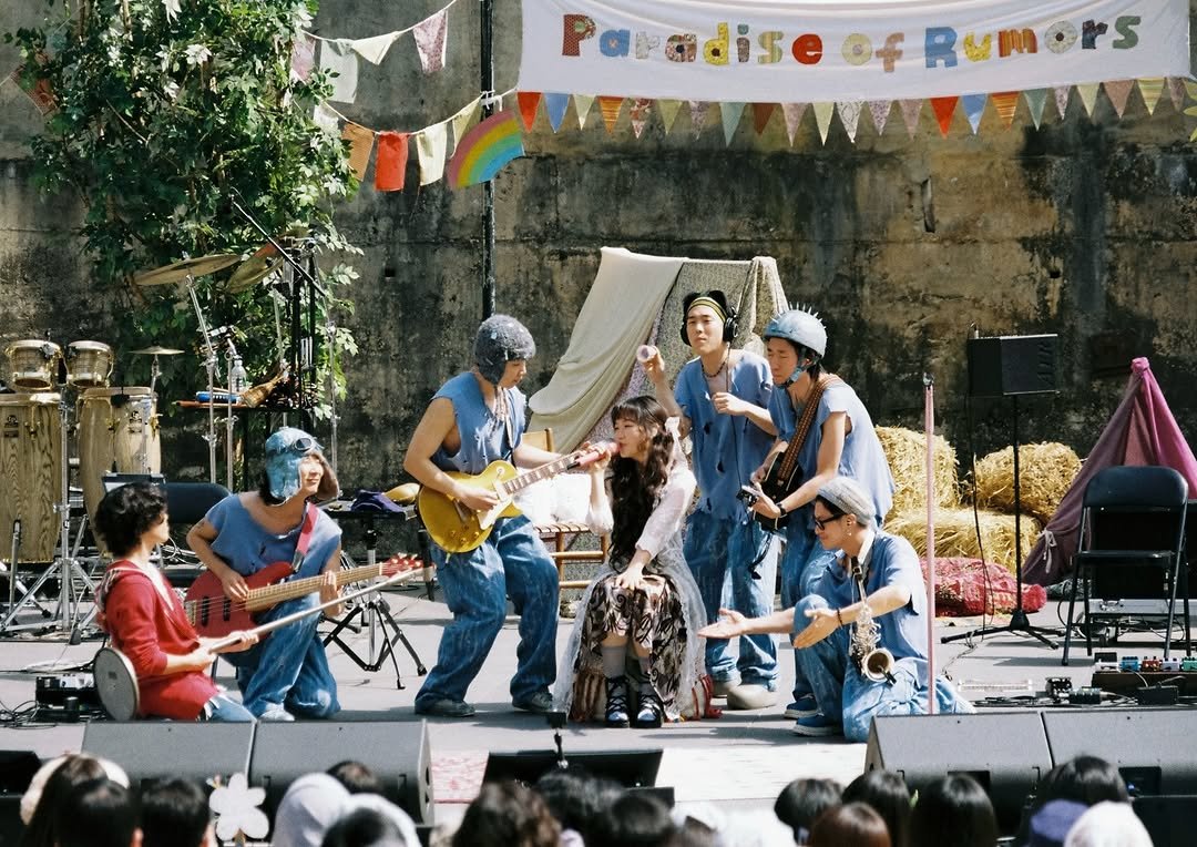 Photo by AKMU on April 21, 2026. May be an image of one or more people, clarinet, guitar, accordion, violin and text.