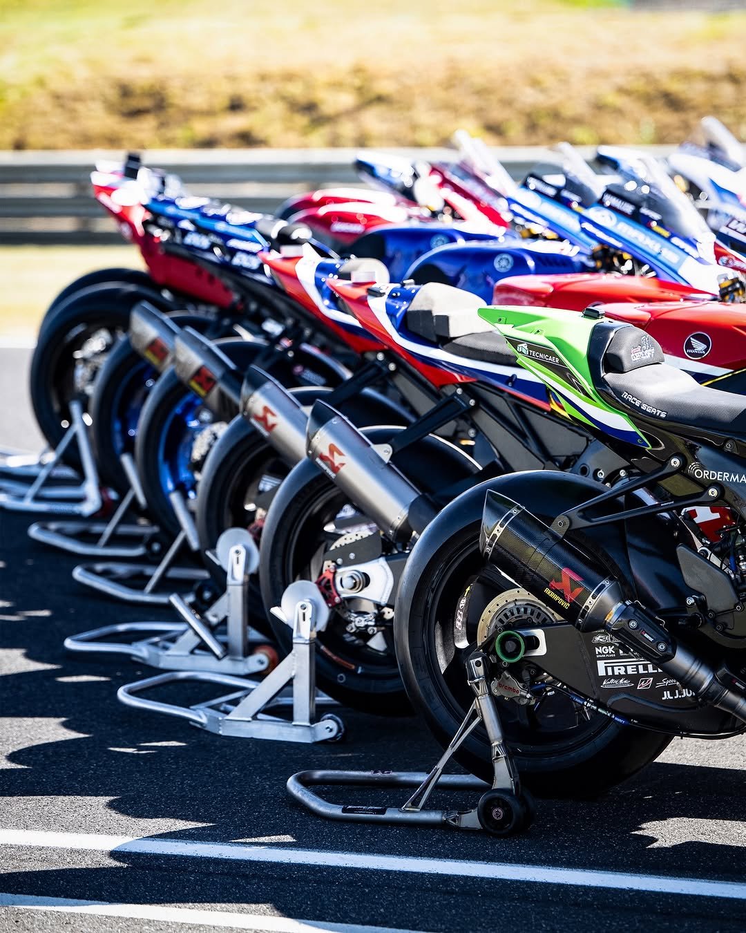 Photo by Akrapovič Exhaust System on April 18, 2026. May be an image of racing vehicles, motorcycle, helmet, scooter and text.