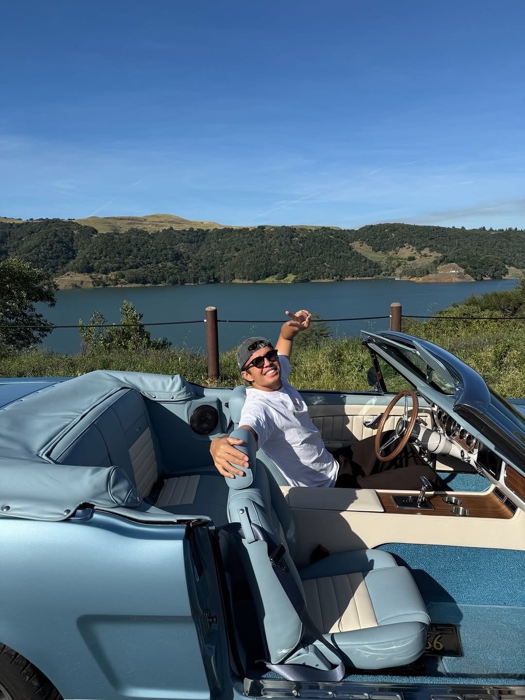 Photo by Alex Albon on April 18, 2026. May be an image of convertible and text.