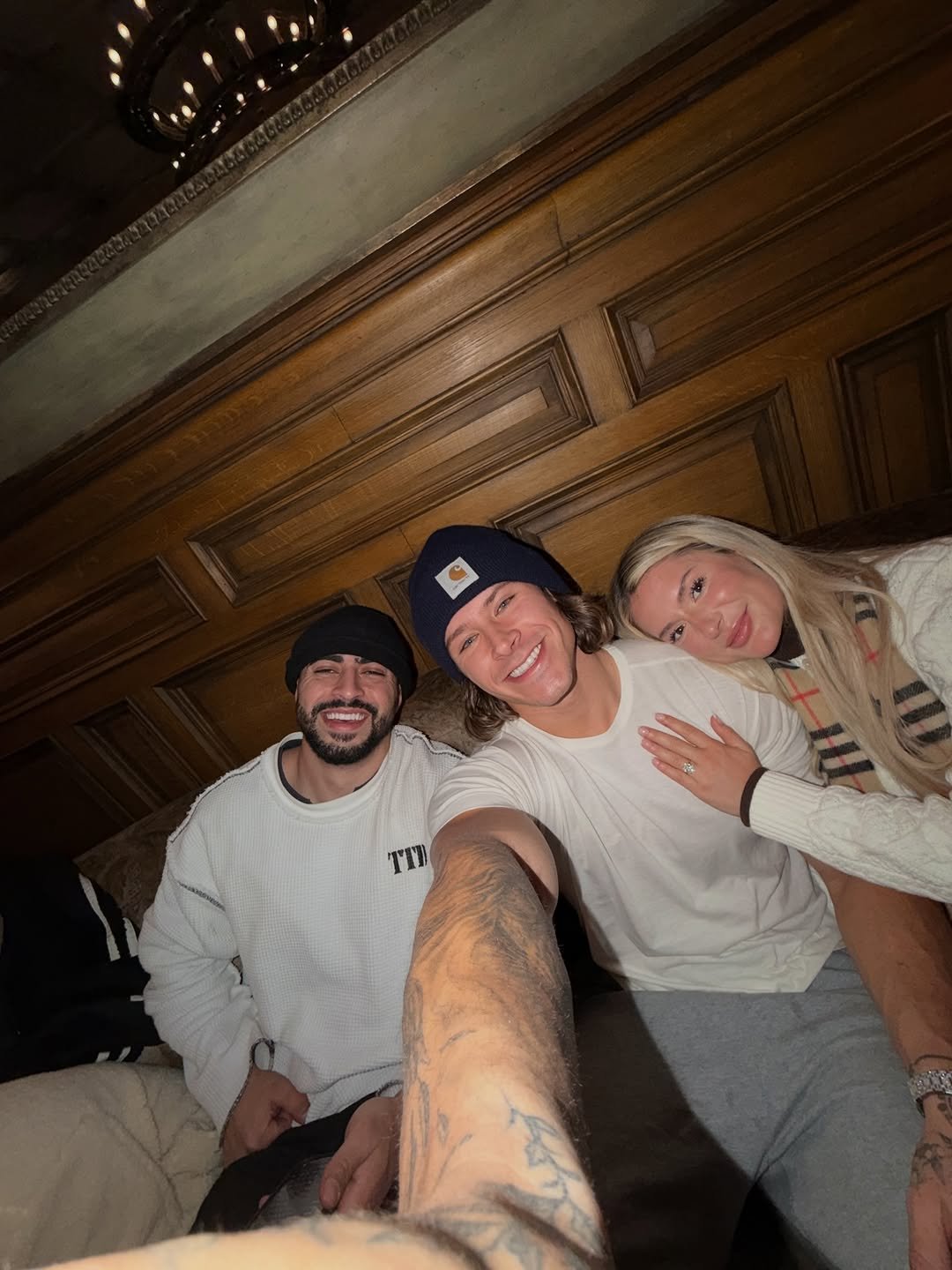 Photo shared by Alex Eubank on December 31, 2025 tagging @shelby.sapp, and @haddy_abdel. May be a selfie of smiling and text.