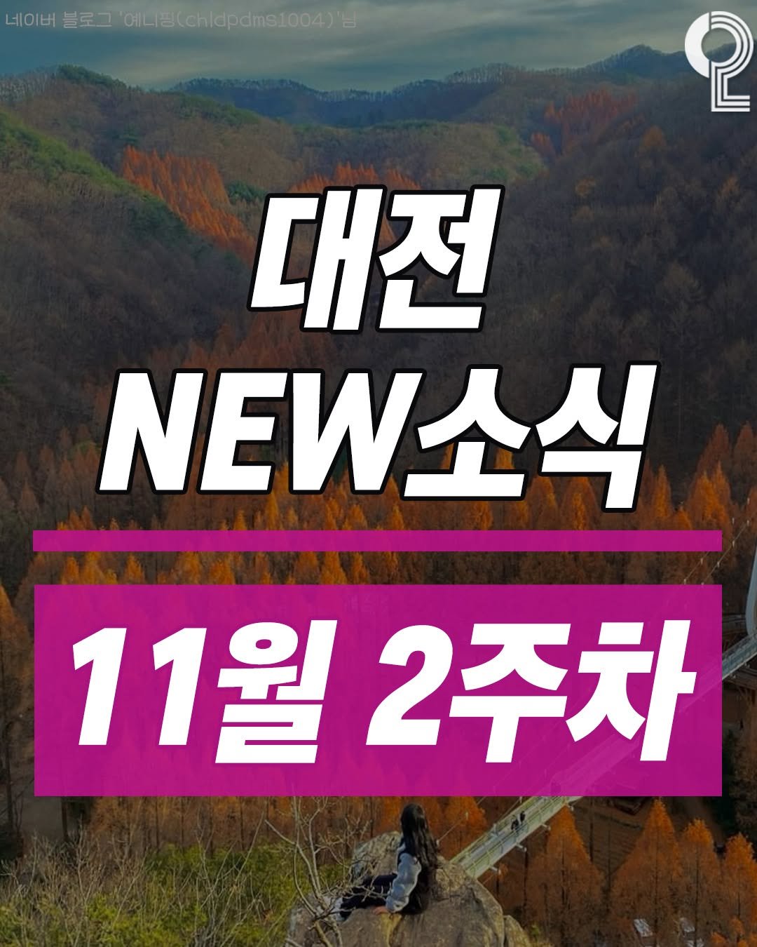 Photo by 대전에서 뭐 하지? 대전맛집 대전카페 대전여행 대전가볼만한곳 on November 10, 2025. May be an image of text that says '네이버 블로그 예니핑(chldpdms1004) 대전 NEW 11월2주차 11월 2주차'.