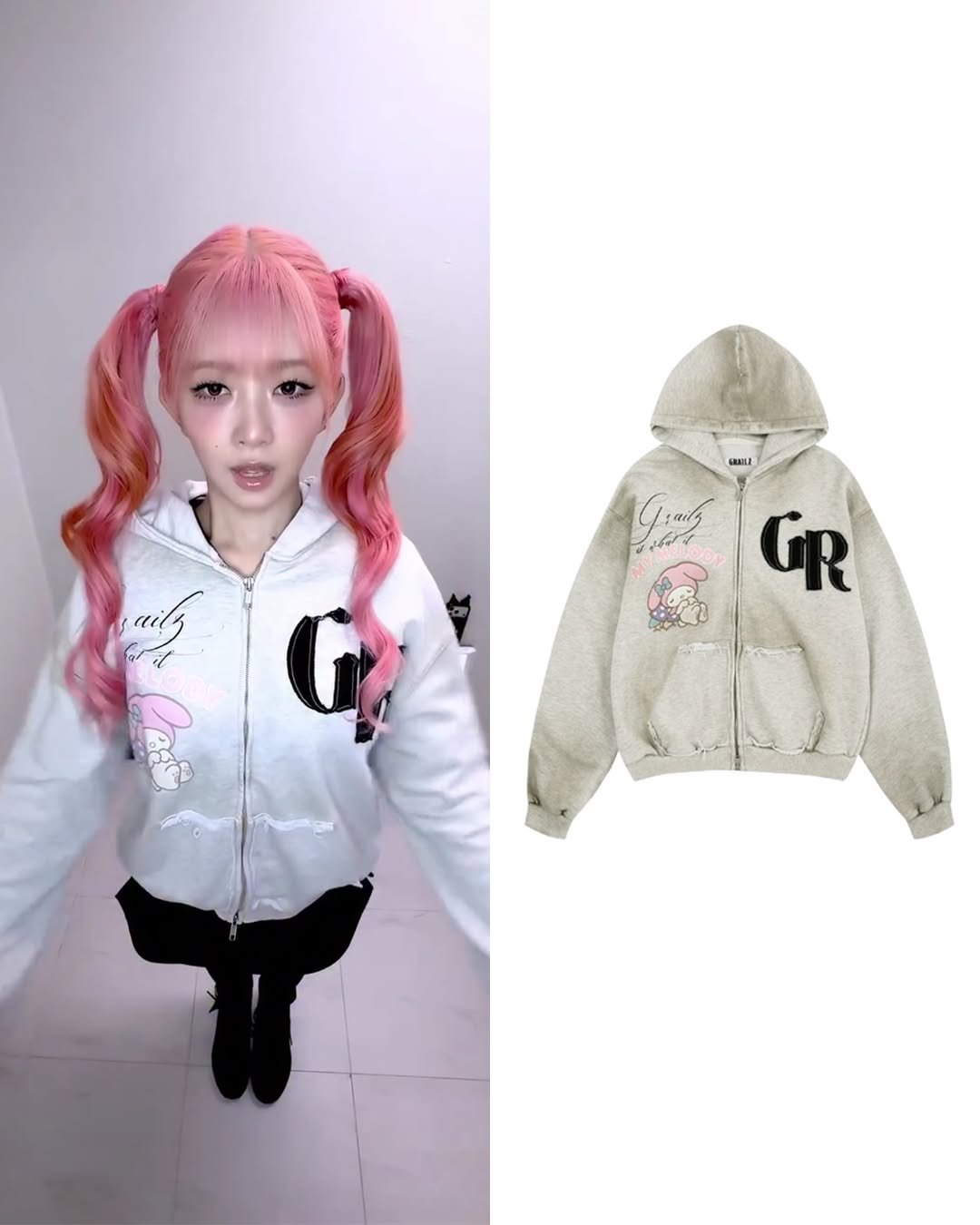 Photo shared by 패션홍보대행사_올데이 커뮤니케이션 on March 05, 2026 tagging @grailz_official, @ivestarship, and @reinyourheart. May be an image of duffle coat, raincoat, top, parka, sweatshirt, flight jacket, drawstring and text.