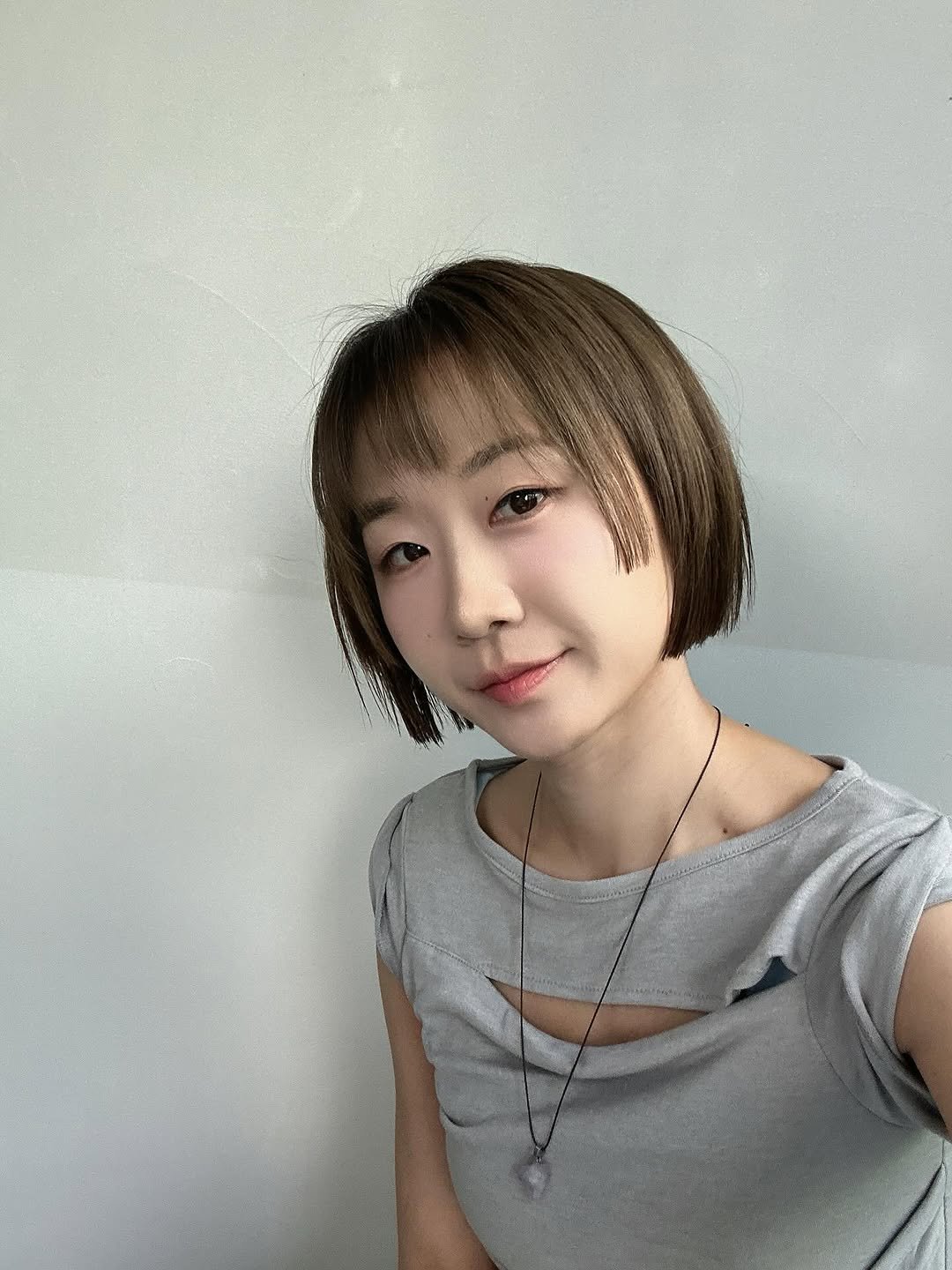 Photo by 융 Ashley on July 26, 2025. May be a selfie of 1 person, bangs and text.