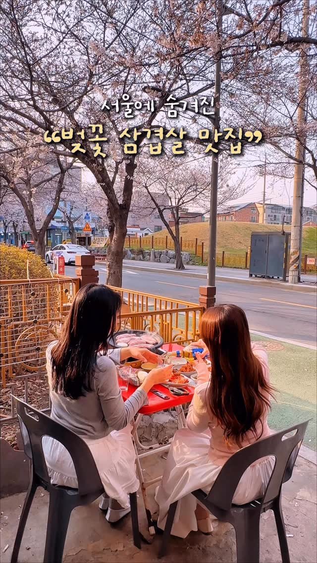 alotof_present 게시물 이미지: 🌸 사람들이 잘 모르는 서울 숨겨진 벚꽃 삼겹살 야장 맛집 

이곳은 바로 아직...
