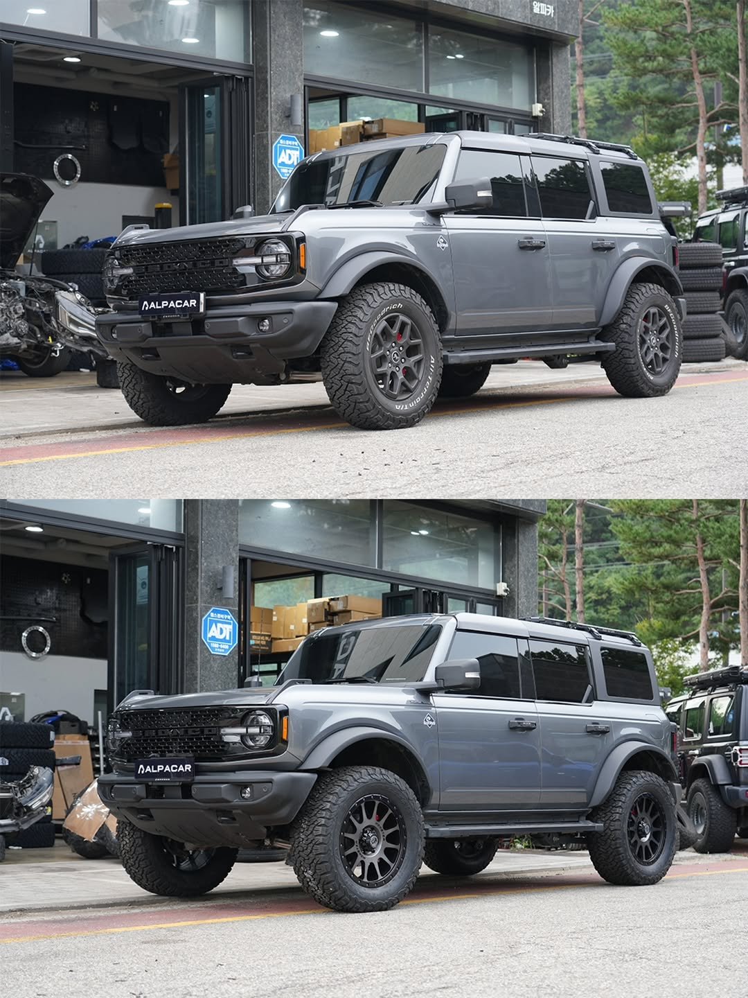 Photo by 알파카-오프로드 튜닝&정비.수입차전문 정비. on September 30, 2025. May be an image of jeep, car, wheel and text.