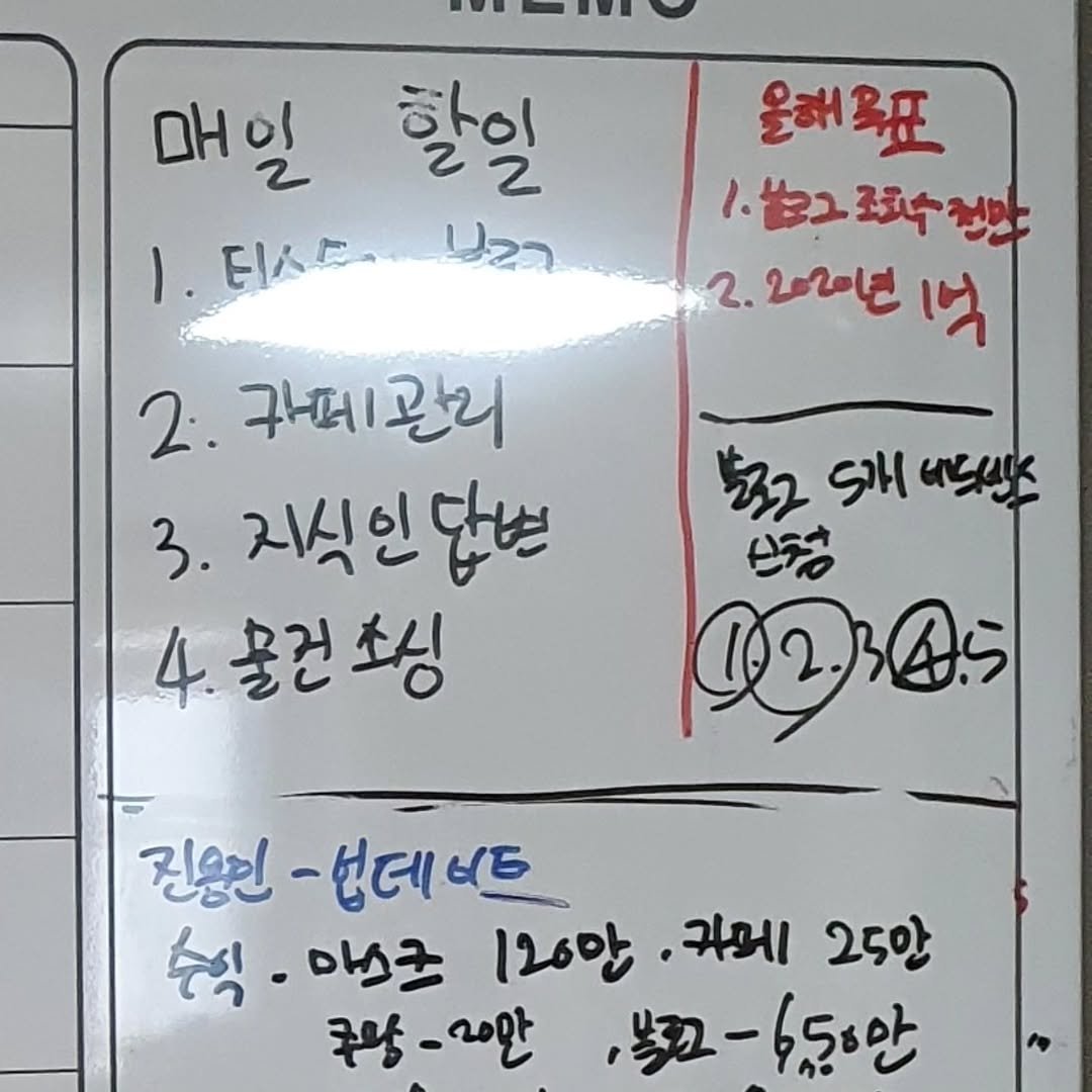Photo by 애드센스 전문가 | 알파남 김지수 on September 03, 2025. May be an image of text that says '新間 매일 AH 할일 1.日んにじ EILE Uz 울해용표 班 올해 物2 致致 2. 20201 2.2020년1 벅 2.. 구페관리 3. 지식인단변 4.물건초싱 4 吃フ 드가 и4и. 부항 തുതുുട 진윤인 -법테비드 수식· 마브크 126만 .મમ્રા 25만 쿠왕 구왕-20안 20만 努 3-68'.