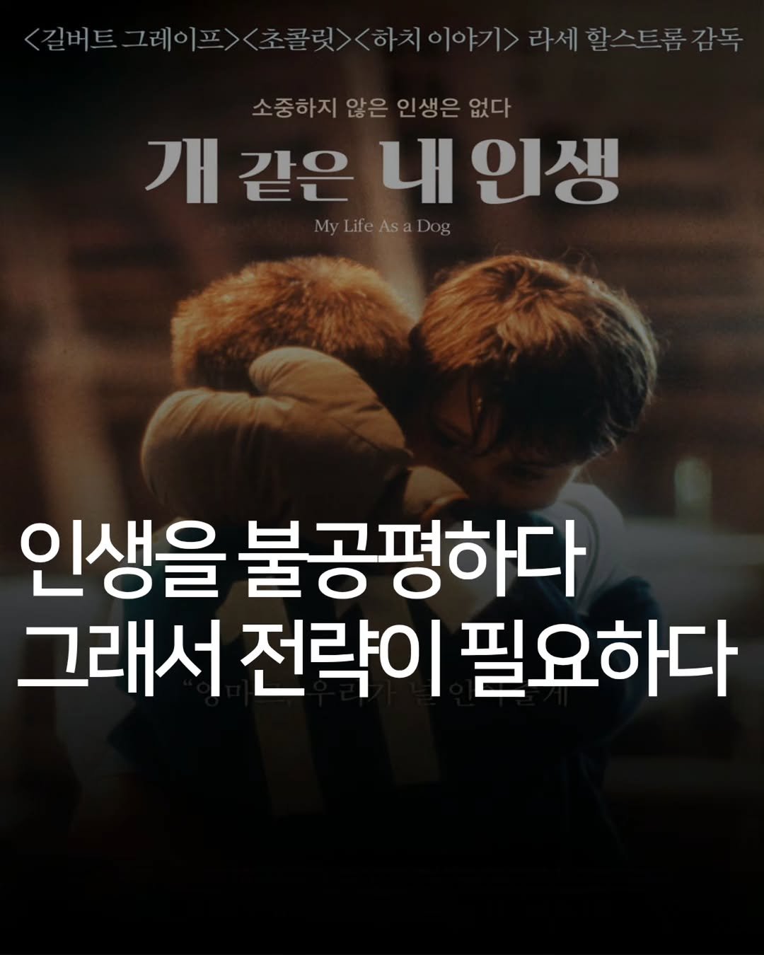 Photo by 애드센스 전문가 | 알파남 김지수 on April 03, 2026. May be an image of poster and text that says '<길버트 버트그레아포X초굴릿<하차이야)라차할스트품감독 하치이야기> ><하치이야기>라세할스트롬감 1>라세할스트롬감 소중하지 않은 인생은 소중하지않은인생은없다 없다 개같은내인생 개 같은 내 인생 My MyLifeAsaDog 인생을 불공평하다 그래서 전략이 필요하다'.