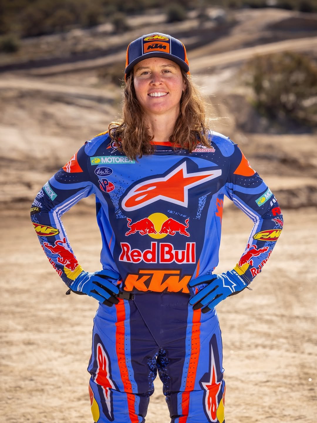 Photo shared by Alpinestars on January 03, 2026 tagging @cudby, @brandyrichards198, and @ktmusa. May be an image of racing vehicles, dirt bike, motorcycle, glasses, helmet and text that says 'KM MOTORE 路 OREX AIL GU ADACt AAY Red RedBull Bull KA ReJAul'.
