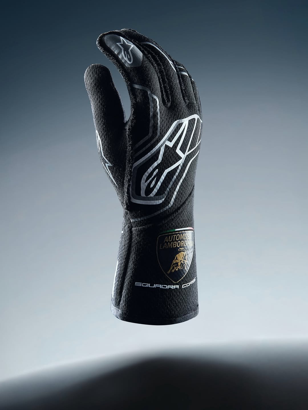 Photo shared by Alpinestars on February 14, 2026 tagging @lamborghinisc. May be an image of text.