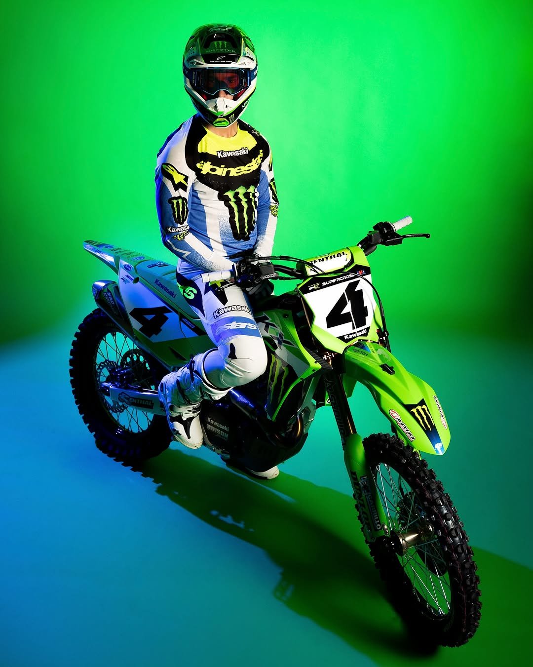 Photo shared by Alpinestars on November 11, 2025 tagging @chasesexton. May be an image of racing vehicles, dirt bike, motorcycle and text.