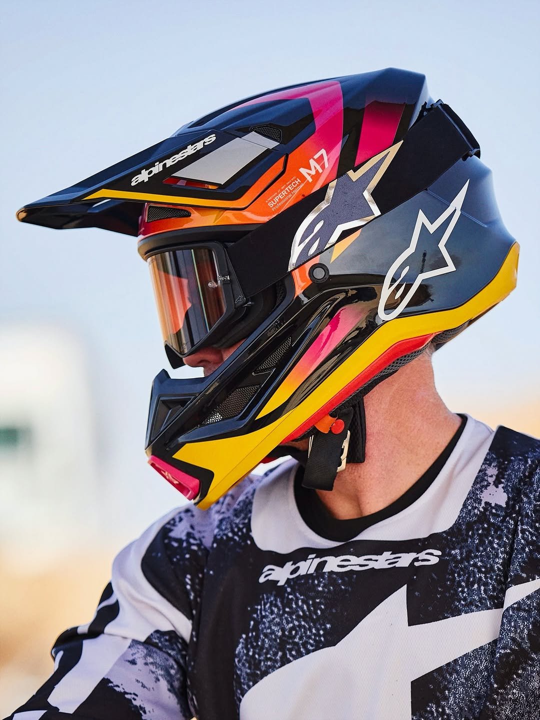 Photo by Alpinestars MX and Off-Road on January 05, 2026. May be an image of racing vehicles, dirt bike, helmet, glasses and text.