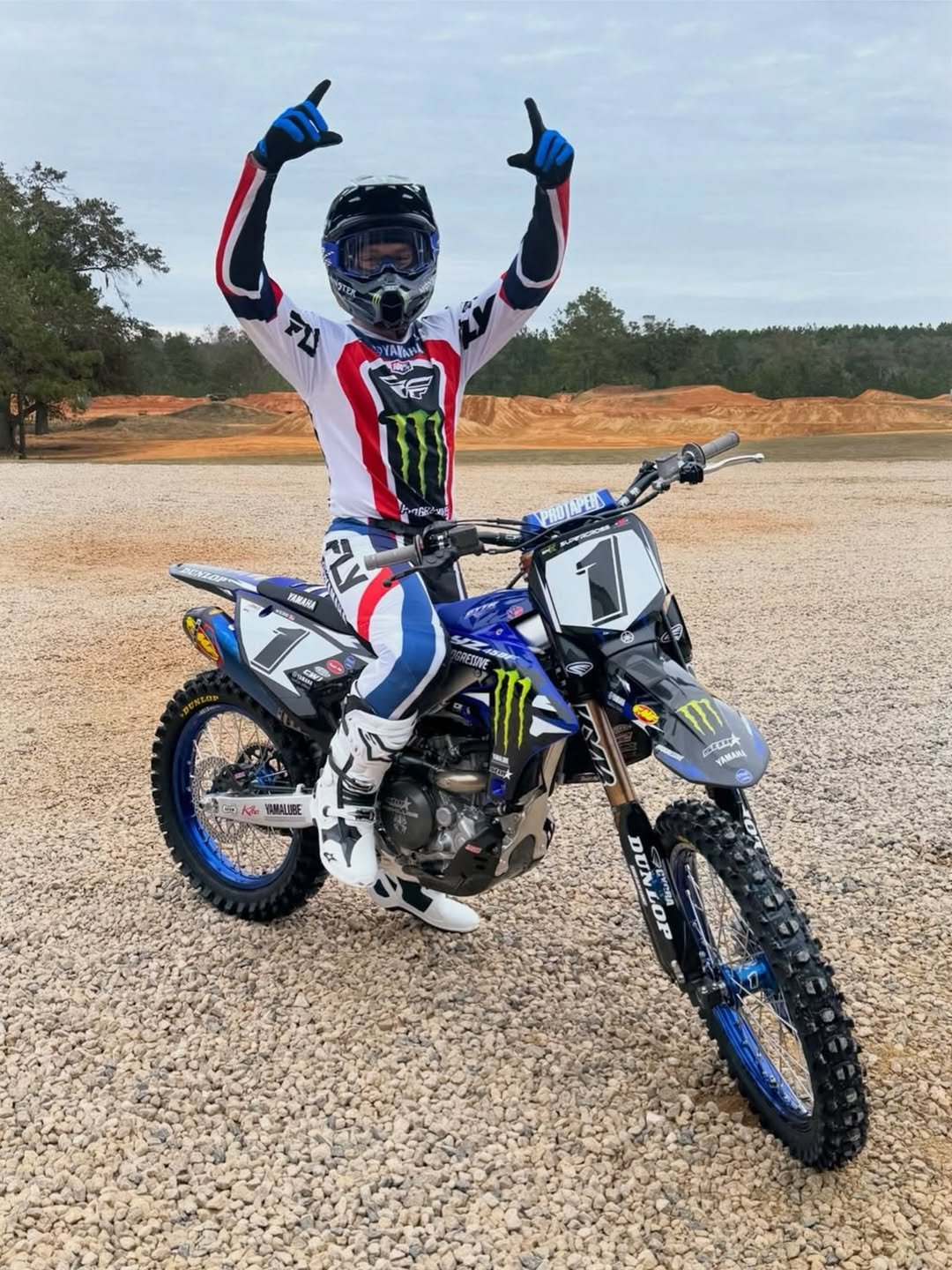 Photo shared by Alpinestars MX and Off-Road on December 02, 2025 tagging @cooperwebb2. May be an image of racing vehicles, dirt bike, motorcycle and text.