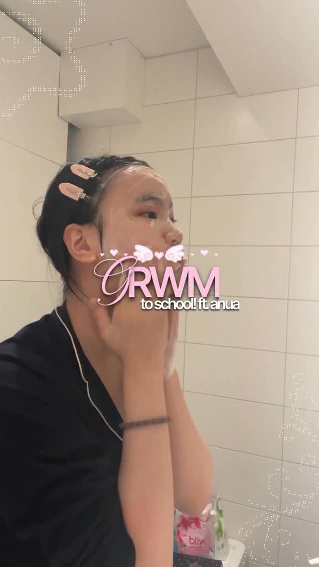 aluvlyna 게시물 이미지: GRWM for school!! ft. @anua_global 

🏷️:...