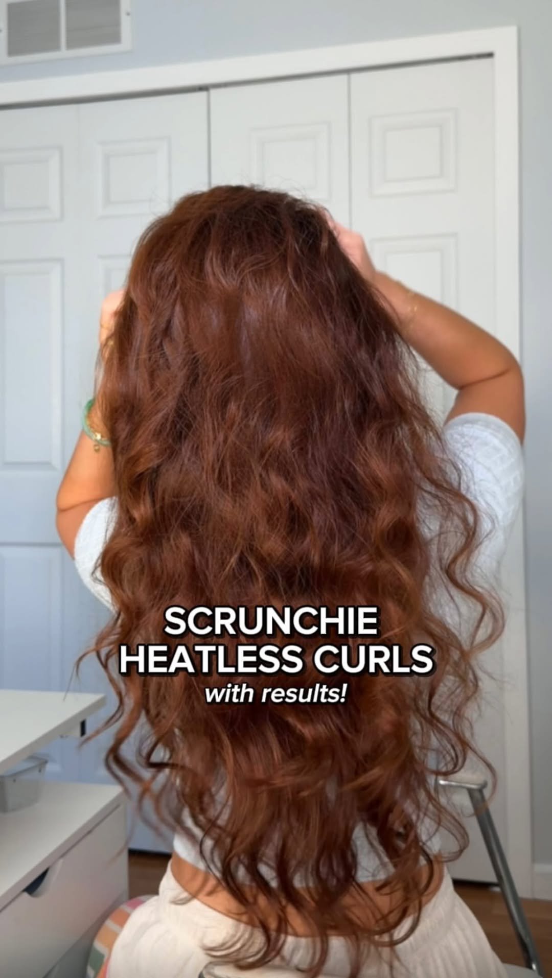 alxandra 게시물 이미지: SCRUNCHIE HEATLESS CURLS WITH RESULTS...