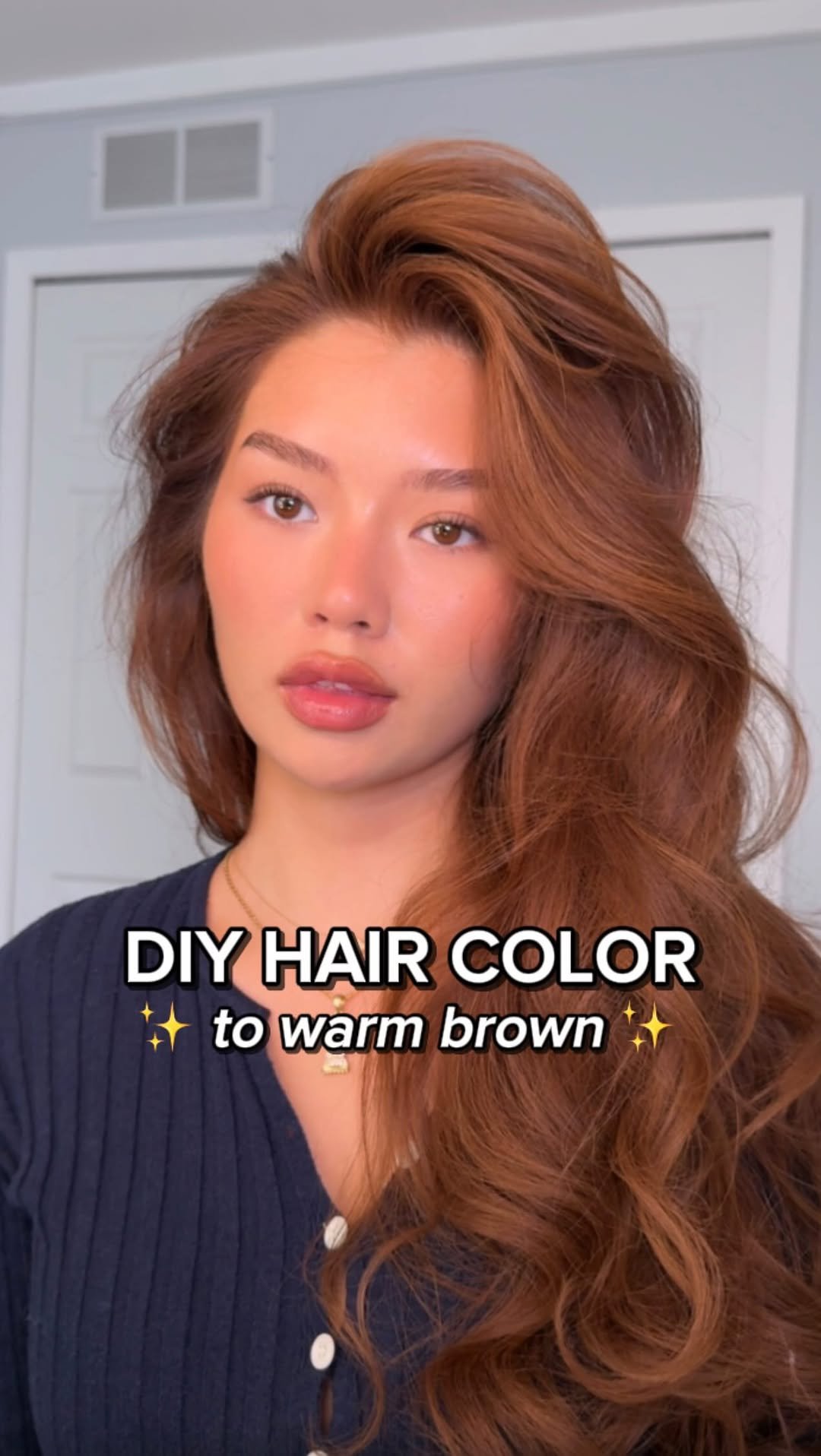 alxandra 게시물 이미지: DIY HAIR COLORING TUTORIAL to warm chestnut...