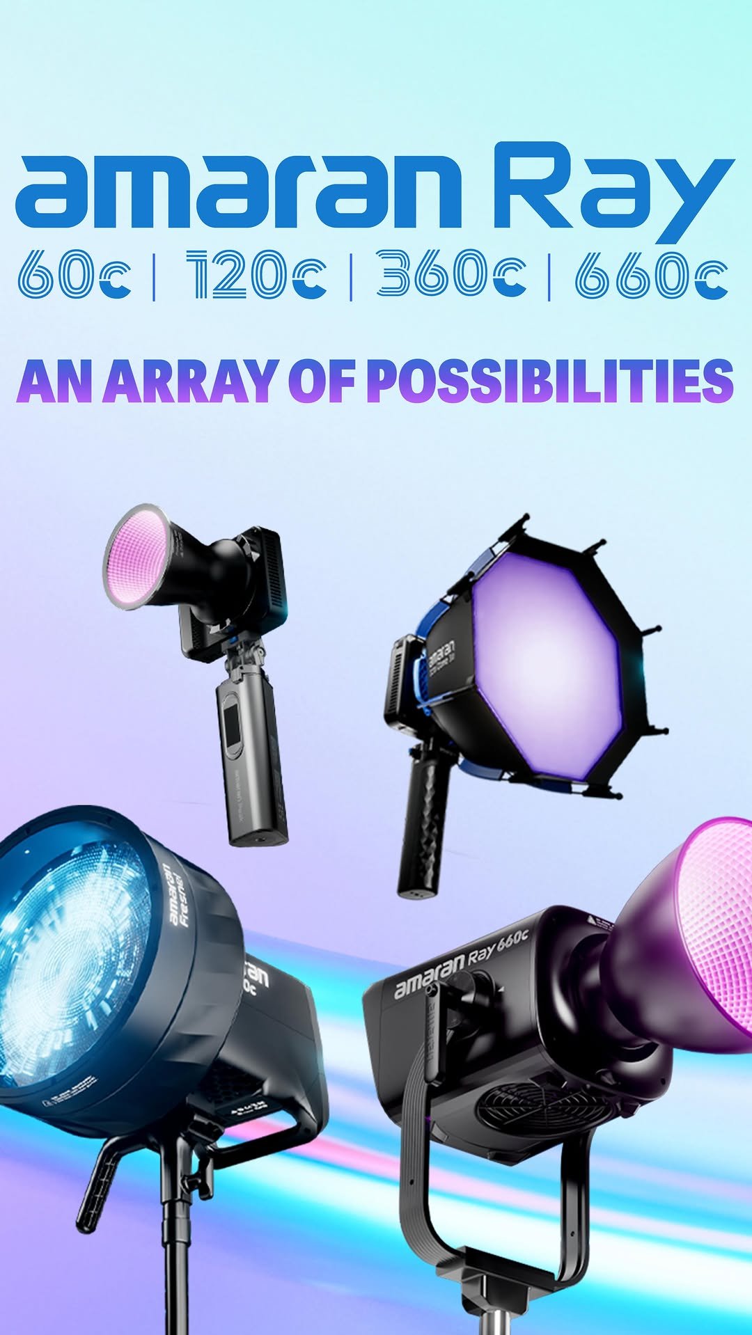 amarancreators 게시물 이미지: Introducing the amaran Ray Series, the next...