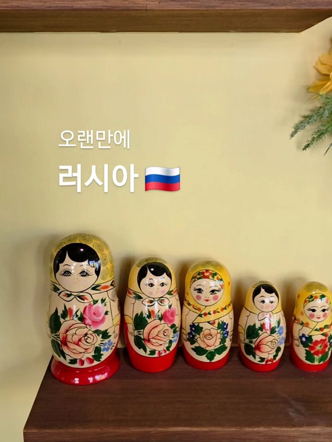 Photo by 아미미맘〡책육아 • 엄마표교육 • 워킹맘 on November 10, 2025. May be an image of flag and text that says '오랜만에 러시아'.