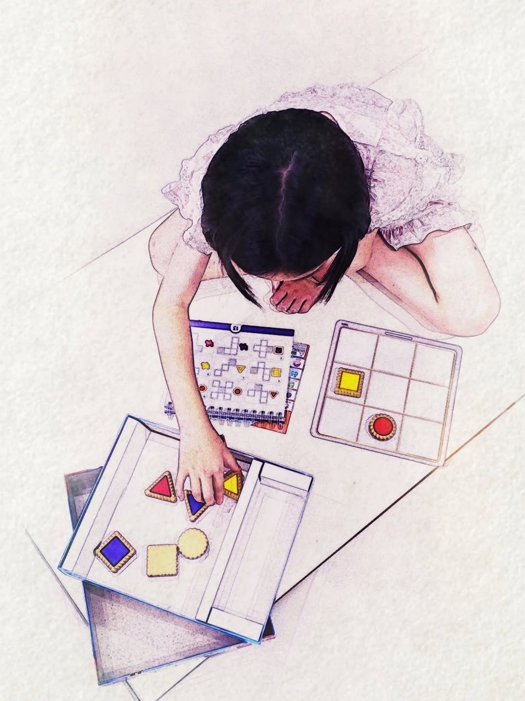 Photo by 아미미맘〡책육아 • 엄마표교육 • 워킹맘 on August 14, 2025. May be an image of childrens toy, crossword puzzle and text.