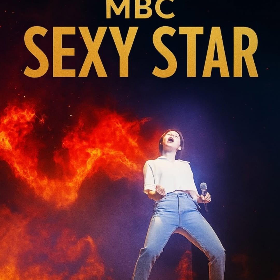 Photo by 안영미 on September 01, 2025. May be an image of 1 person, magazine, poster and text that says 'ΜBC SEXY STAR'.