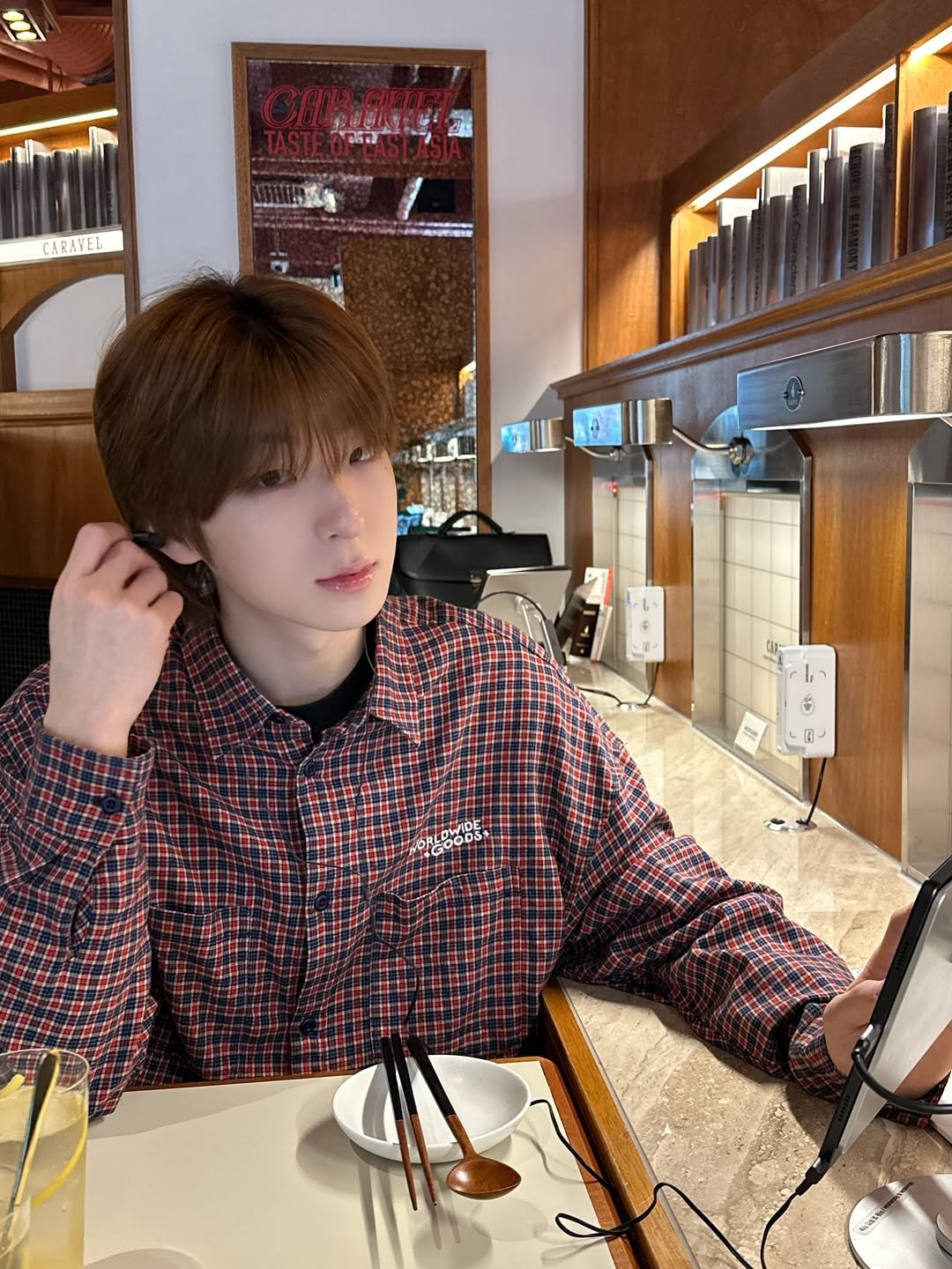 Photo shared by 안찬혁 on April 05, 2026 tagging @caravel.east.asia. May be an image of text.