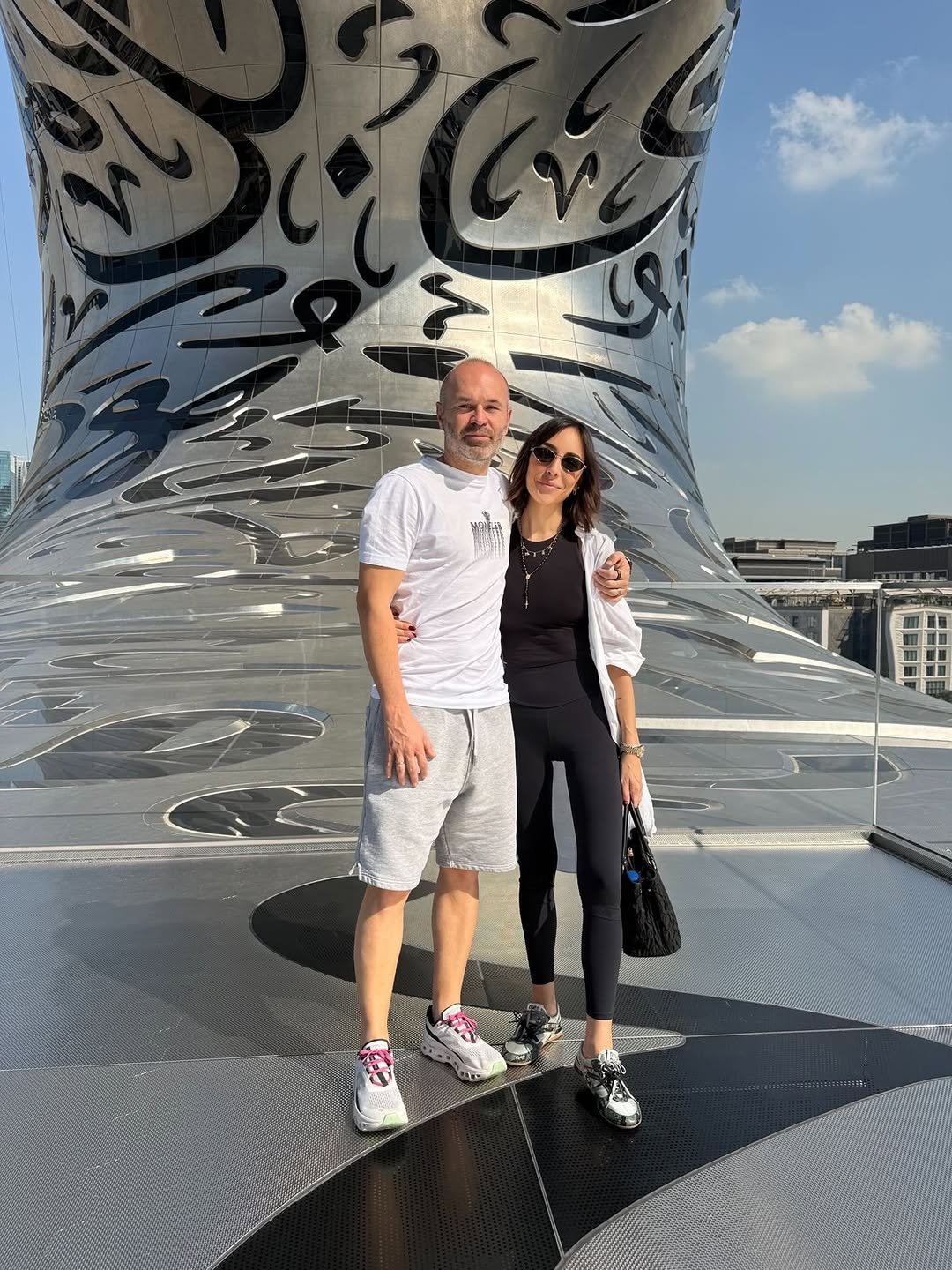 Photo shared by Andres Iniesta on January 07, 2026 tagging @annaortiz34. May be an image of one or more people and text.