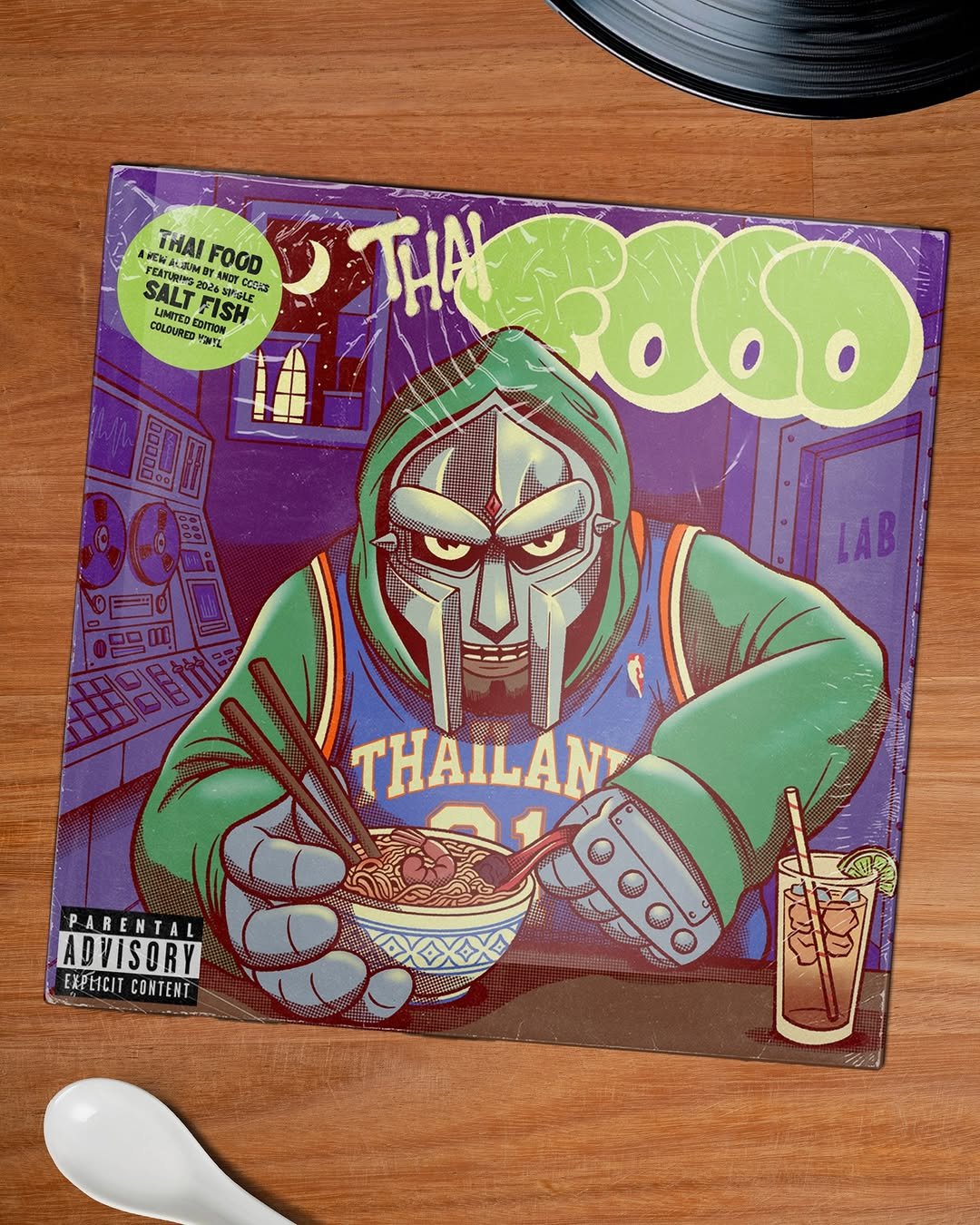 Photo shared by Andy Cooks on March 21, 2026 tagging @nattywolf, @prinpolsuk, and @samilagaeng. May be an image of record, poster and text.