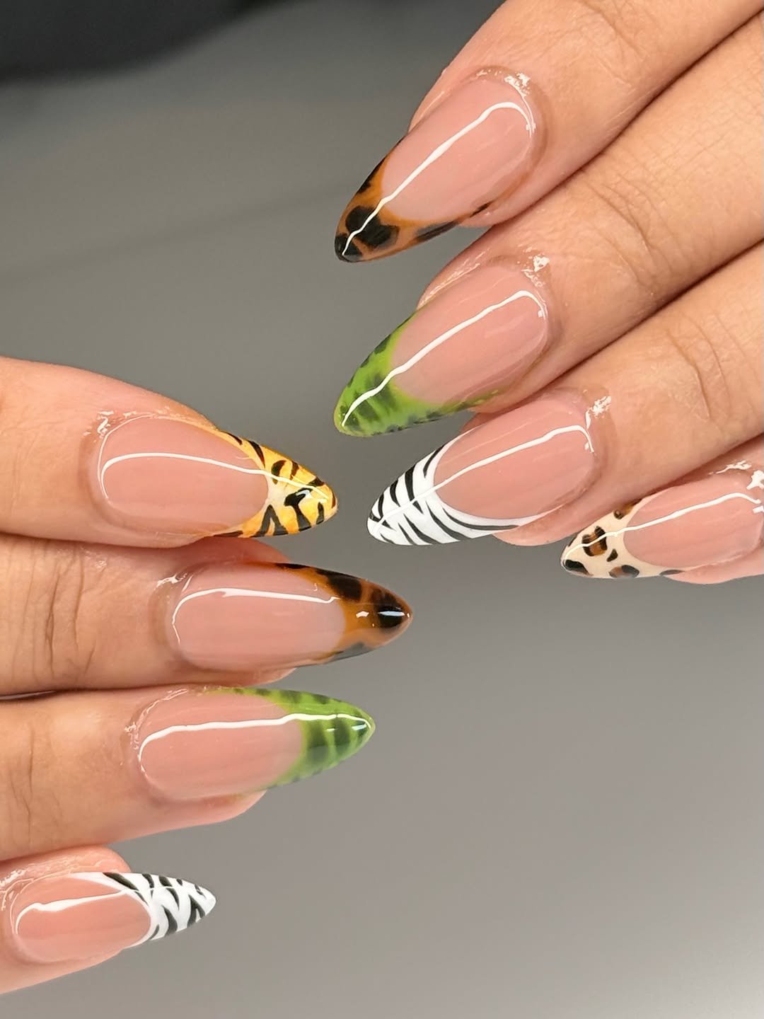 angelstouchbyjhes 게시물 이미지: 🐊🦓🐅🐆🐢
-
-
-
-
-
#animalprintnails #frenchtip...