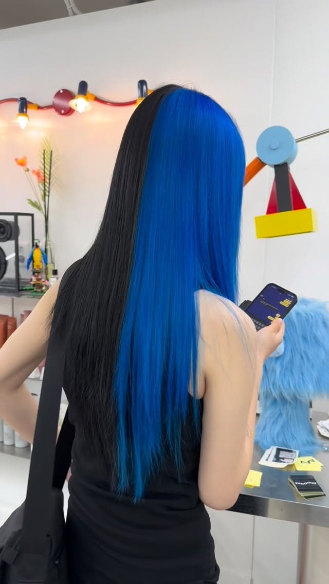 anotherz_saebyuk 게시물 이미지: 블루러버 고객님💙

#탈색 #염색 #여자머리 #블루염색 #염색추천