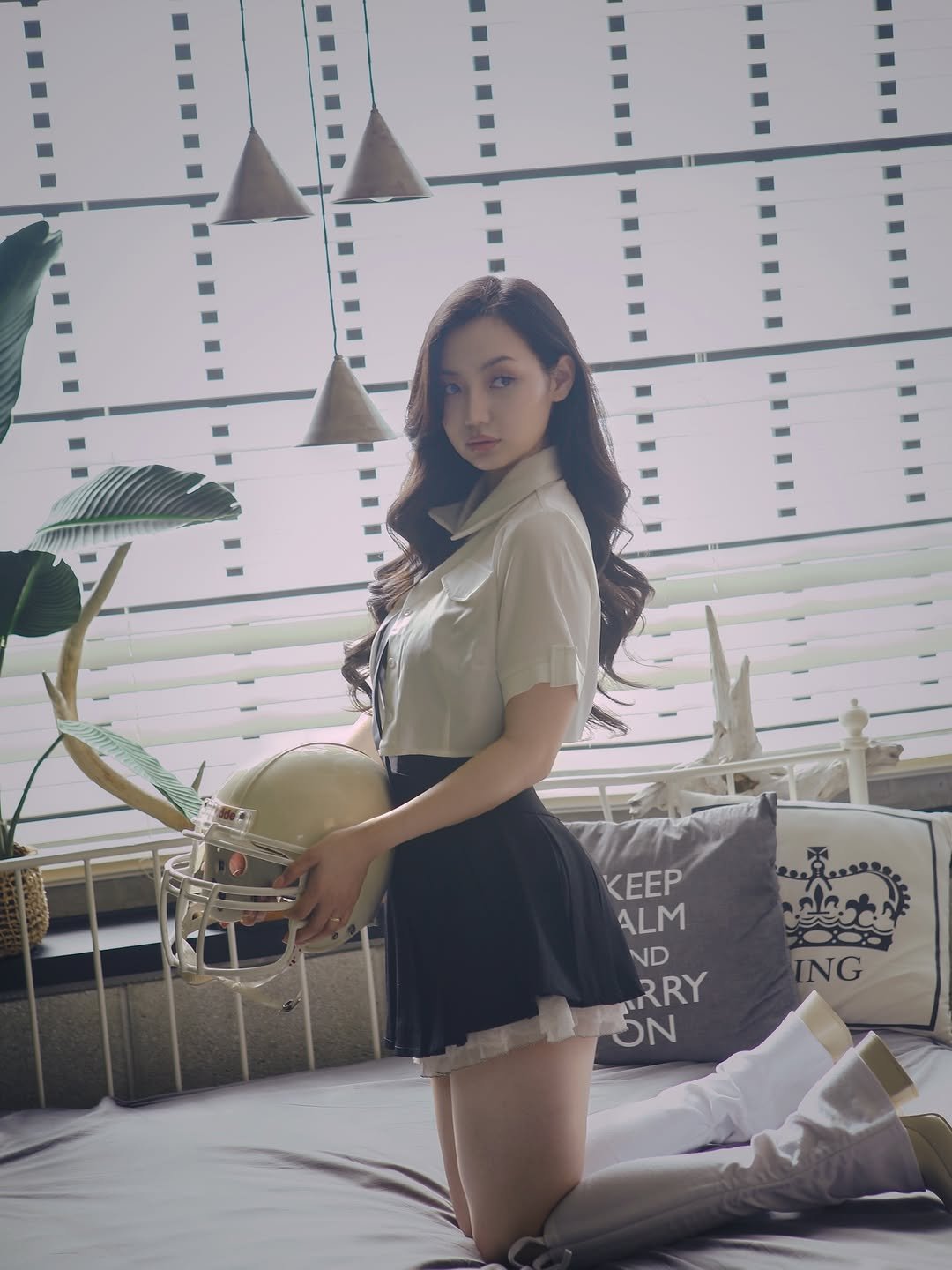 Photo by Anu Ujin on June 05, 2025. May be an image of sleepwear, slip, shorts, miniskirt and dress.