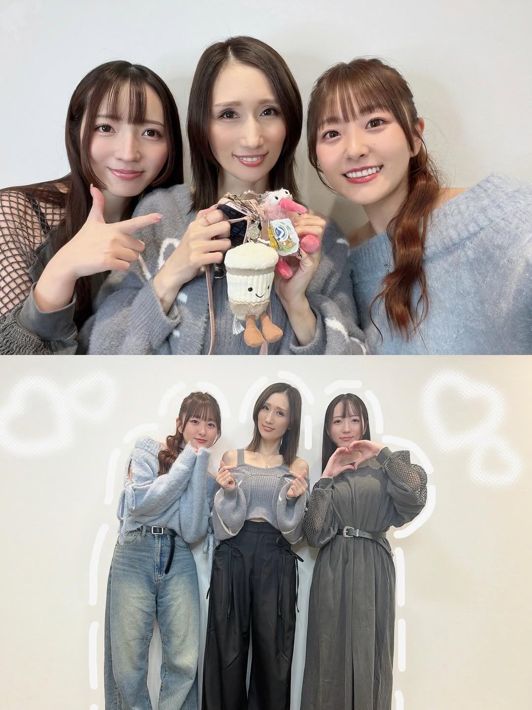 Photo shared by 青空ひかり on November 24, 2025 tagging @julia.official.ac, and @ohana.non628. May be an image of one or more people, hair, top and text.