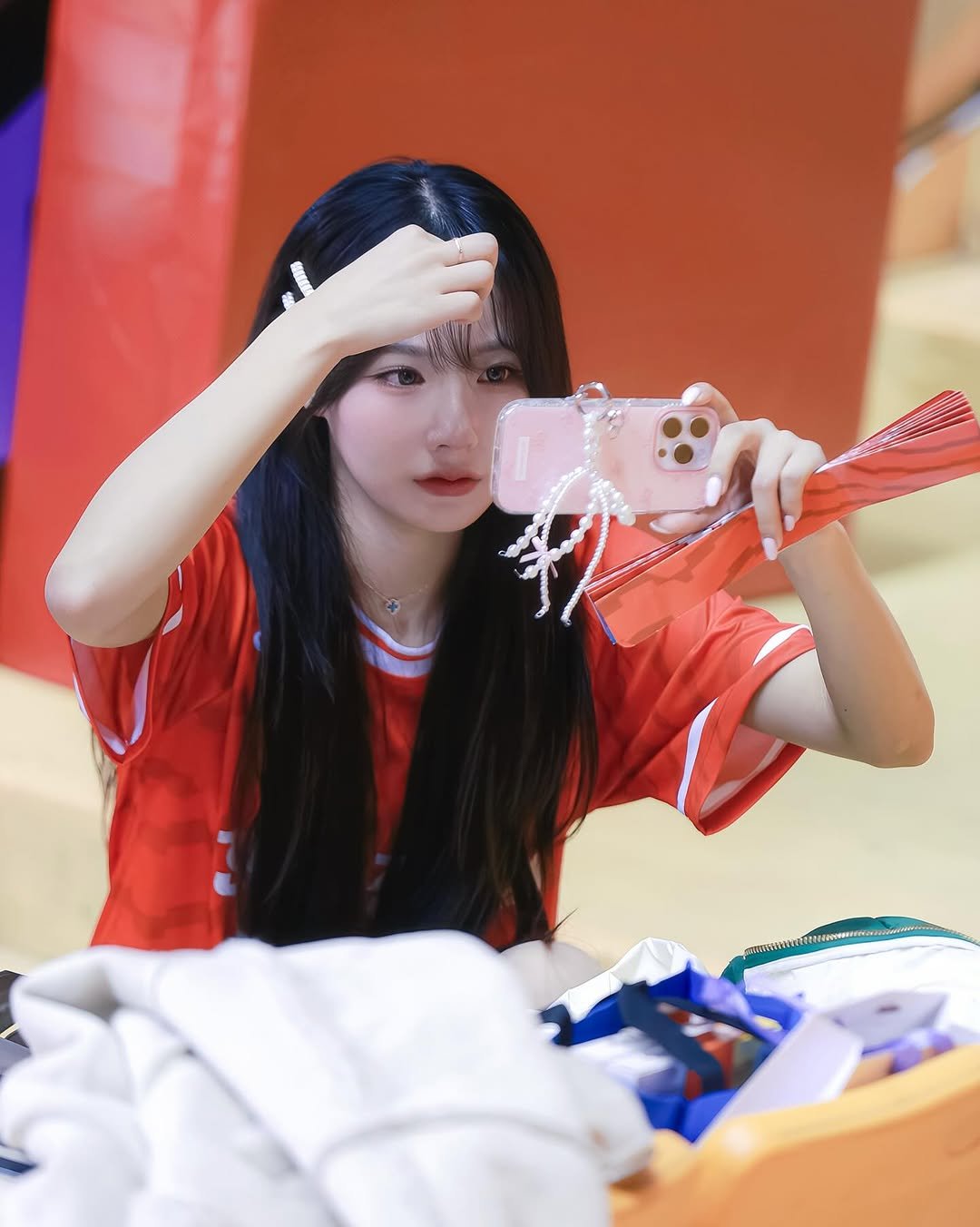 Photo shared by 채빈 on November 11, 2025 tagging @apex_cheerleader_official. May be an image of one or more people, hair and text.