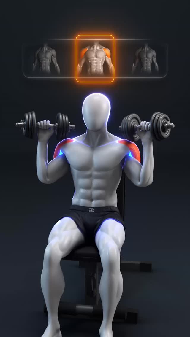 appyoucan 게시물 이미지: 🔥 Dumbbell Shoulder Workout for Full Delts & Traps