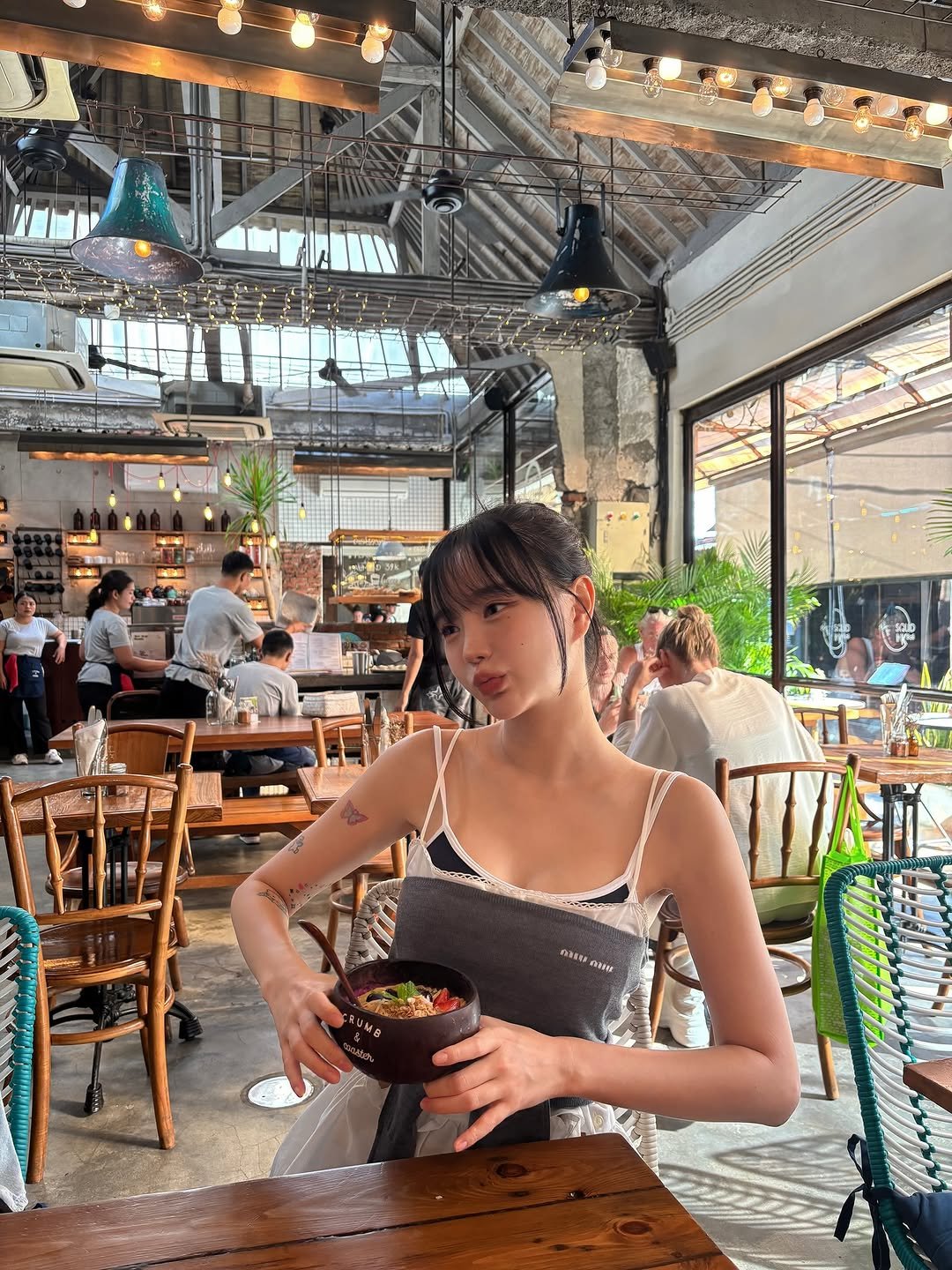 Photo by 아름송이 on June 19, 2025. May be an image of sundress and text.