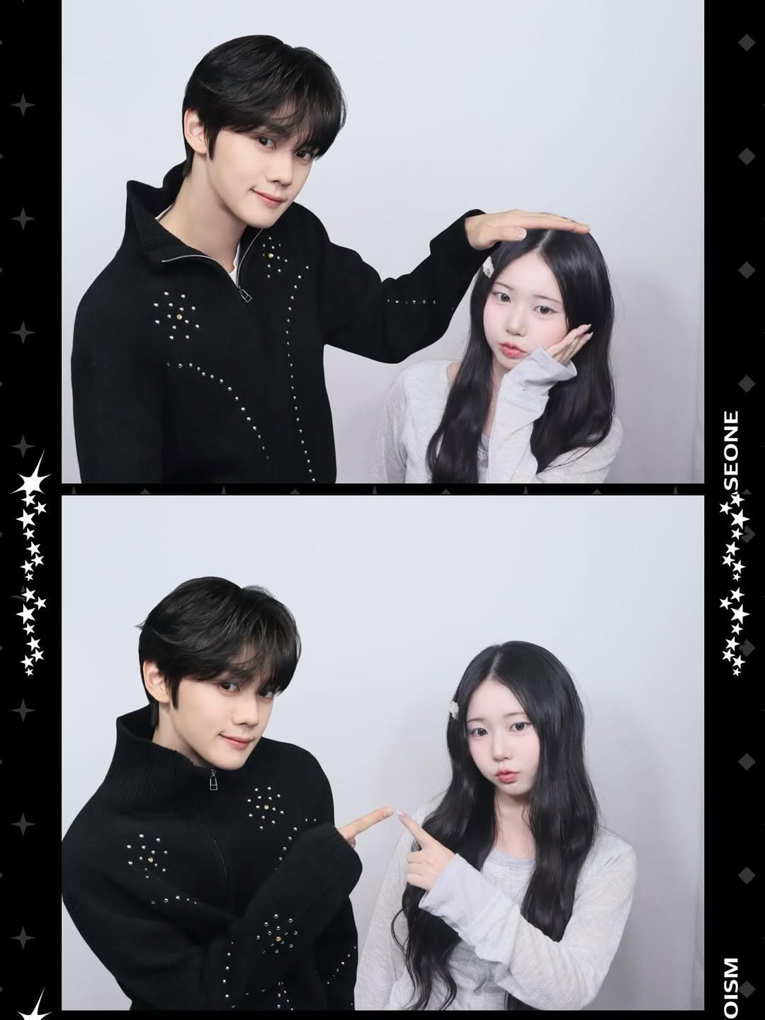 Photo shared by 림찌🐰 on December 17, 2025 tagging @photoism.kr, and @zb1official. May be an image of one or more people, hair, top and text.