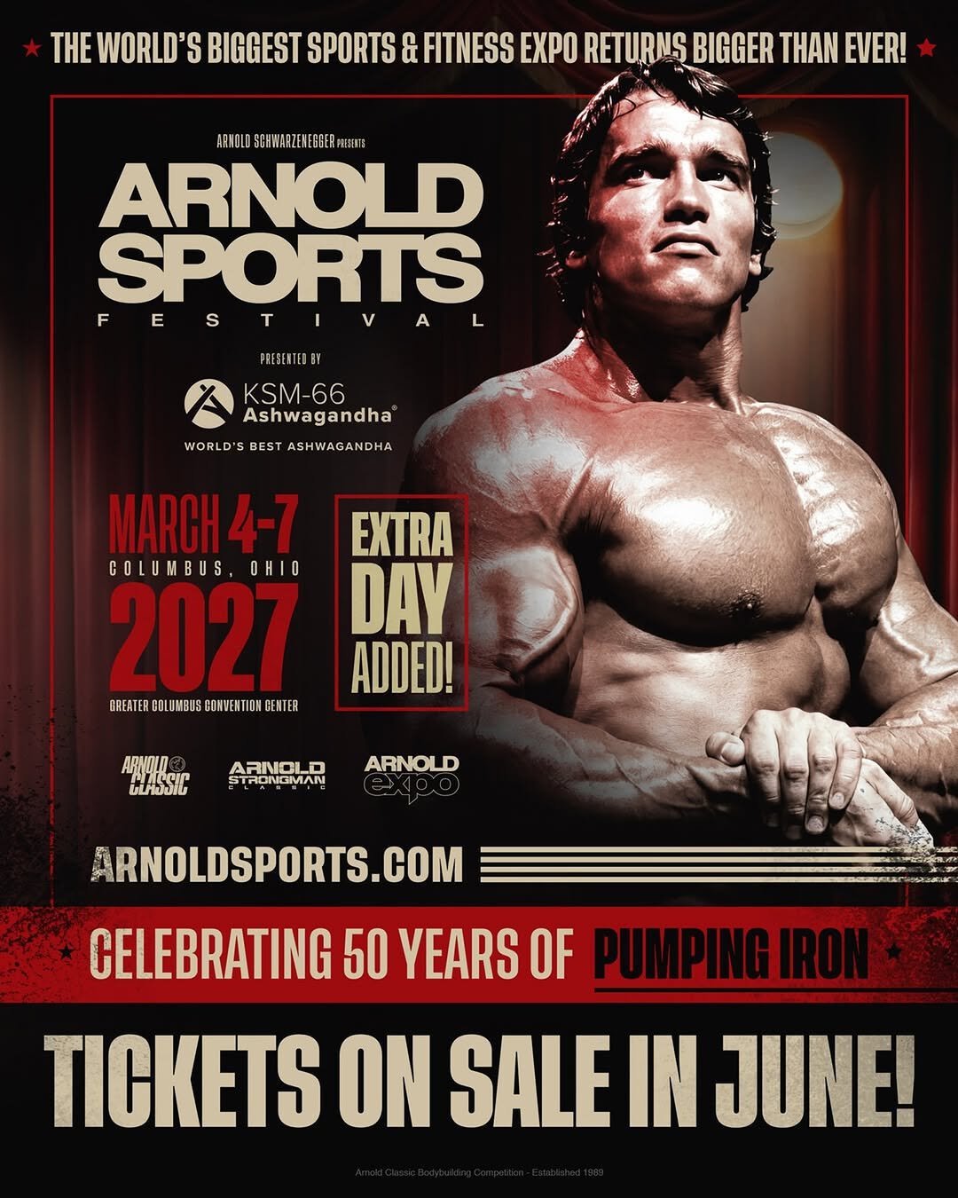 arnoldsports 게시물 이미지: The countdown to the 2027 Arnold Sports...