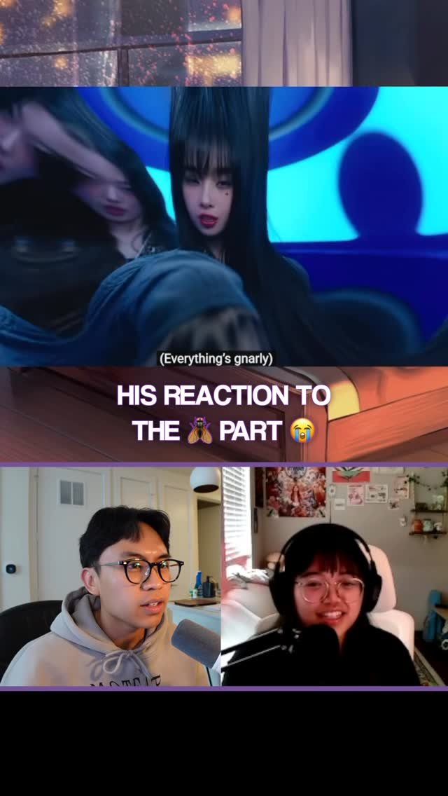 asianglow.podcast 게시물 이미지: THE FLIES 😭 ME AND WHOOO 🤪🤪 #katseye #gnarly #kpop