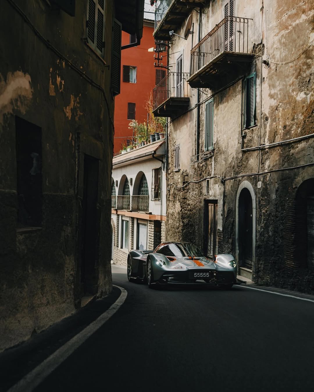 Photo by Aston Martin on December 29, 2025. May be an image of wheel, road, Camogli, the Arno River, street and text.
