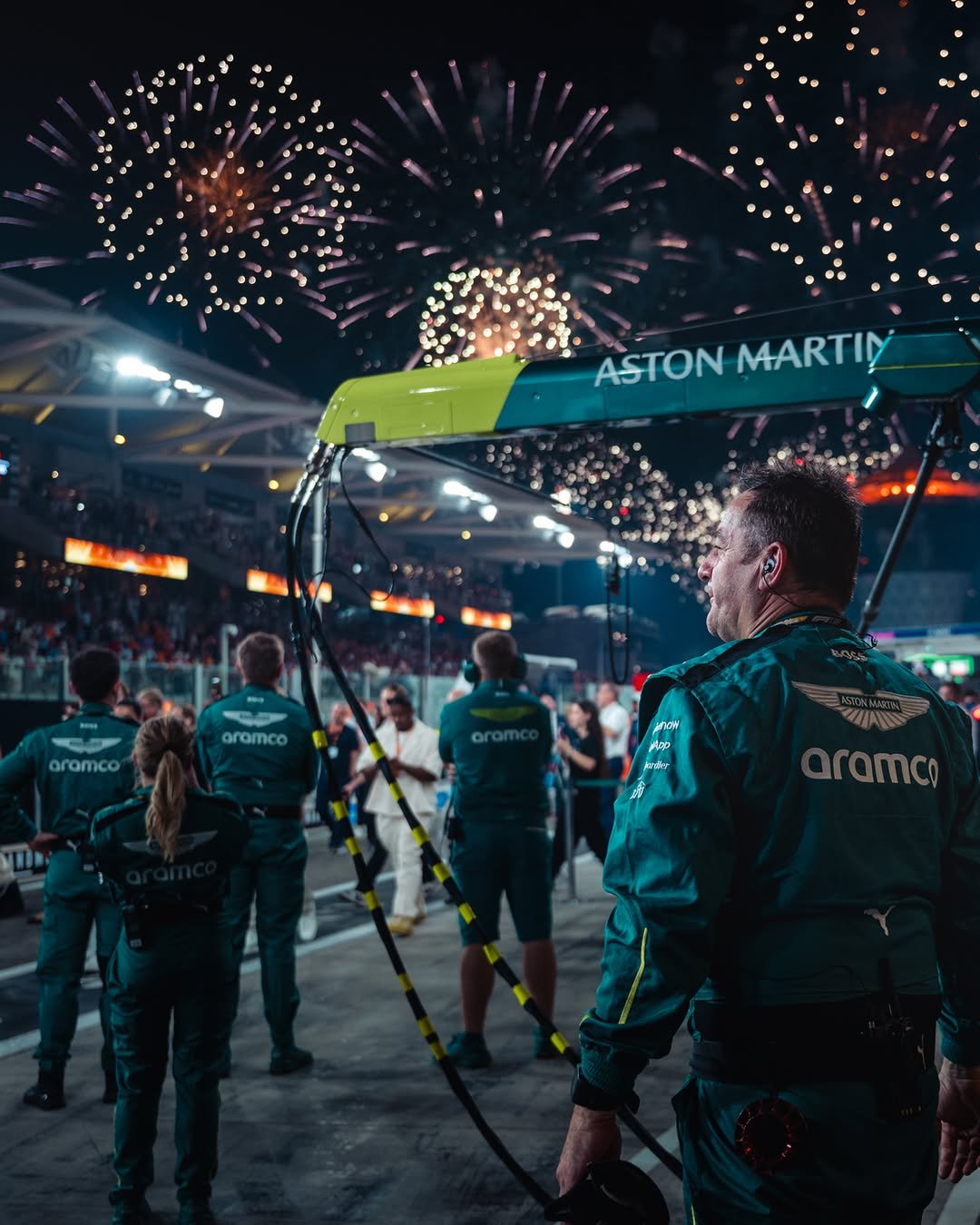 Photo by Aston Martin Aramco Formula One™ Team on December 31, 2025. May be an image of racing vehicles, race car and text that says 'ASTON ASTONMARTIY MARTIY S O aramco aramco'.