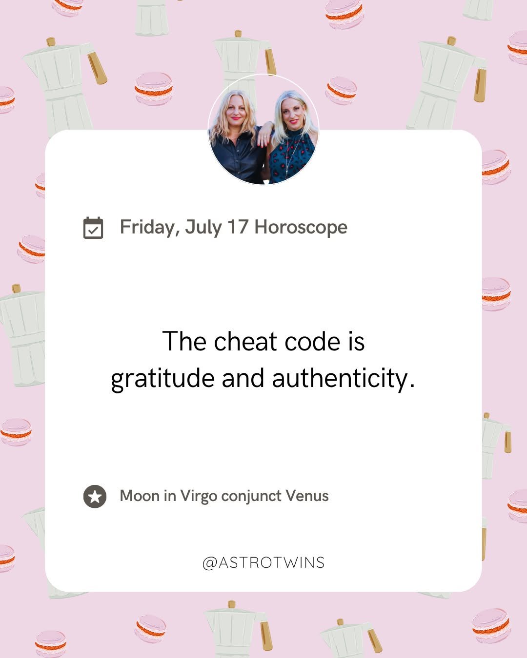 astrotwins 게시물 이미지: Moon conjunct Venus in Virgo⁠
A little...