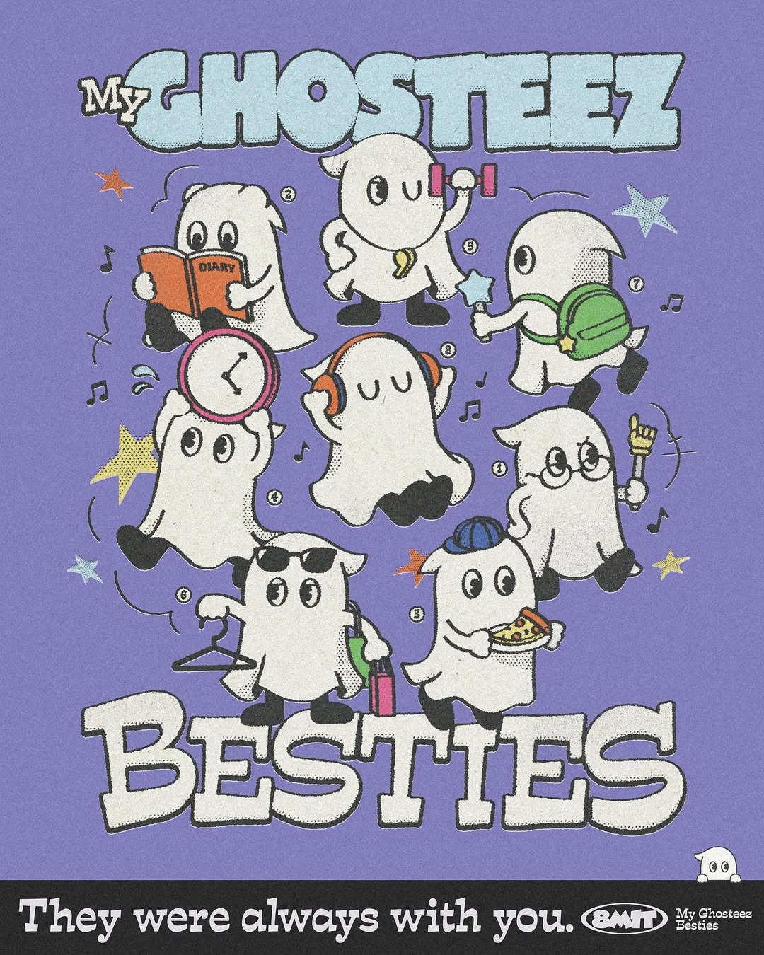 Photo by ATEEZ(에이티즈) on April 24, 2026. May be pop art of poster and text that says 'M M M M b'.