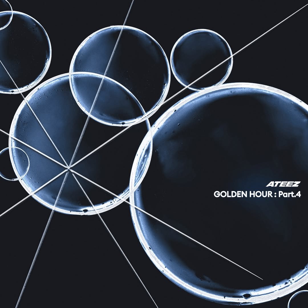 Photo by ATEEZ(에이티즈) on January 12, 2026. May be an image of poster and text that says 'ATEEZ GOLDEN HOUR: GOLDENHOUR:Part.4 Part.4'.