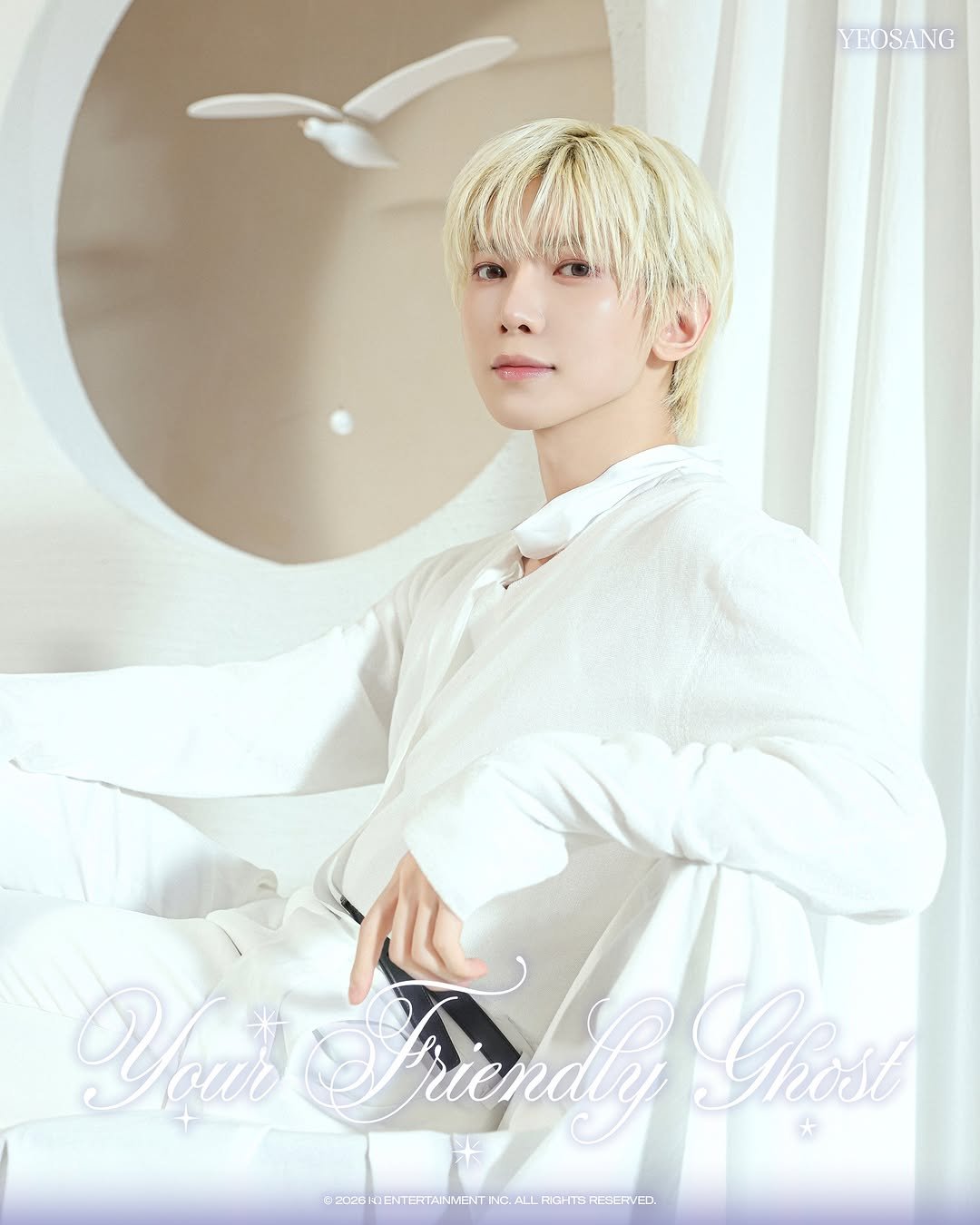 Photo by ATEEZ(에이티즈) on April 25, 2026. May be an image of one or more people, bangs, poster, bolo tie and text.