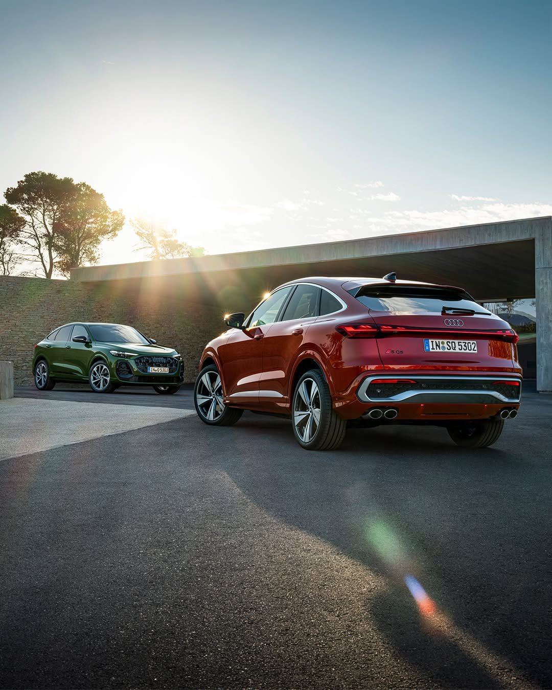 Photo by Audi on February 14, 2026. May be an image of wheel, sedan, road and text that says 'D K M'.