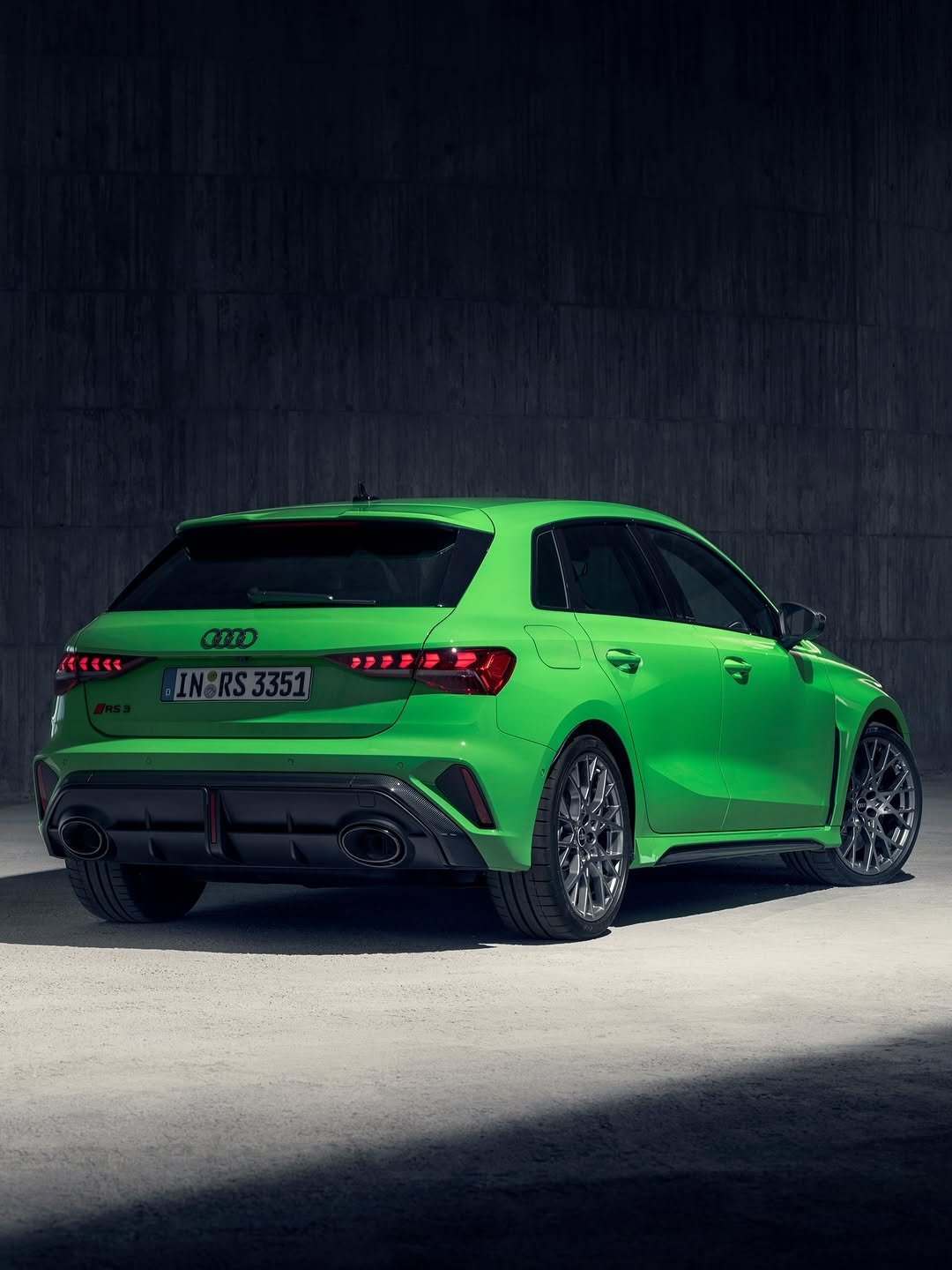 Photo by Audi Sport on January 07, 2026. May be an image of wheel, sedan and text that says '<e 《 C11D IN:RS3351 ”クク'.