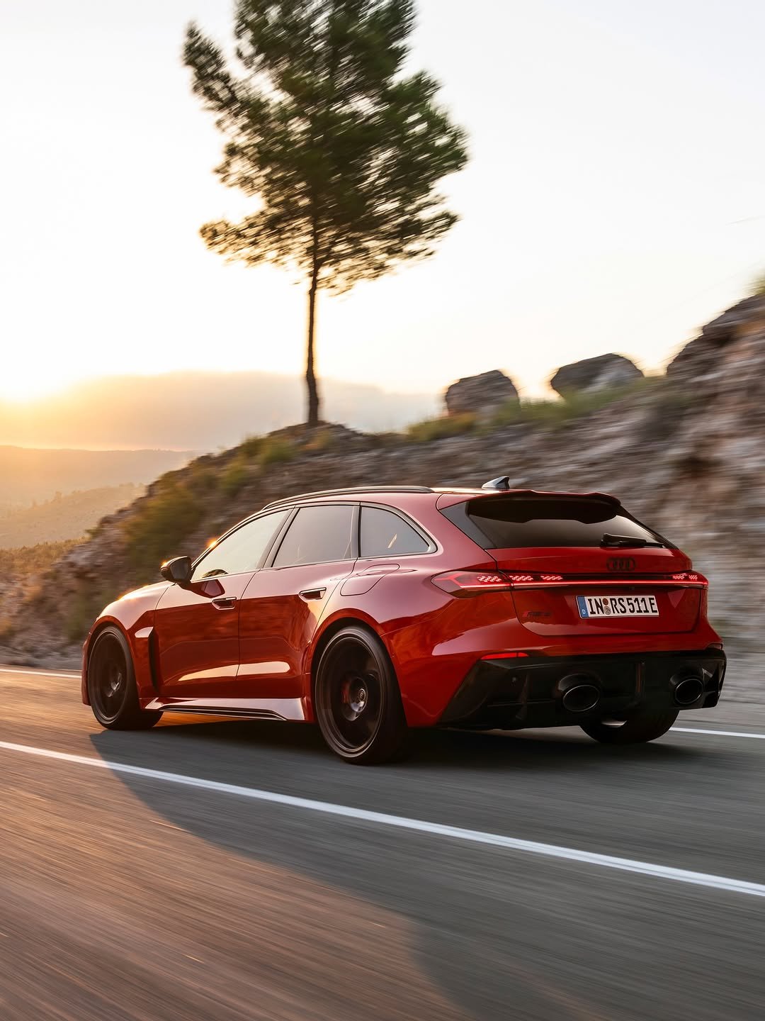 Photo by Audi Sport on February 21, 2026. May be an image of sedan, wheel, road and text that says 'INSRS511E SR'.