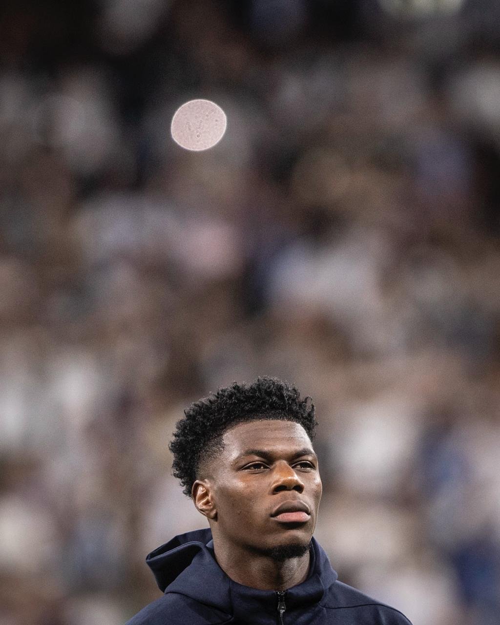 Photo shared by Aurelien Tchouameni on October 22, 2025 tagging @realmadrid. May be an image of football, soccer and stadium.