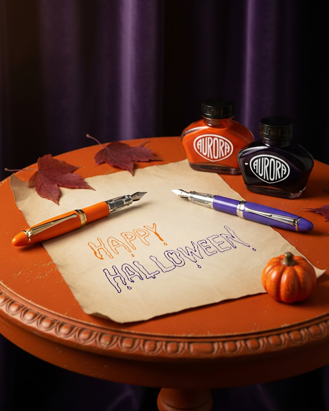 Photo by Aurora Pen in Aurora Pen. May be an image of pen, pumpkin and text.